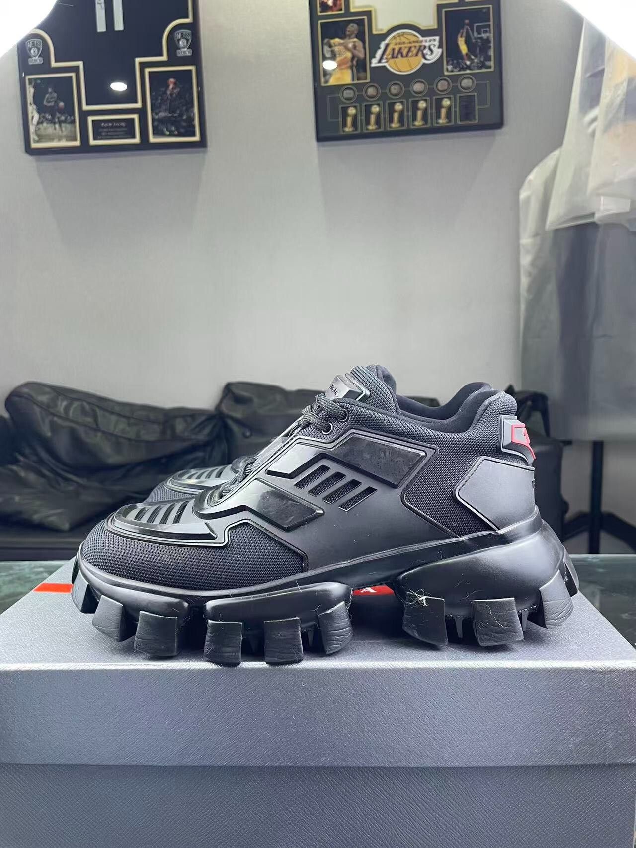 Prada Prada Techwear Black Lowtop Sneakers us_6-5 Women Size US 6.5 / IT 36.5 - 7 Thumbnail