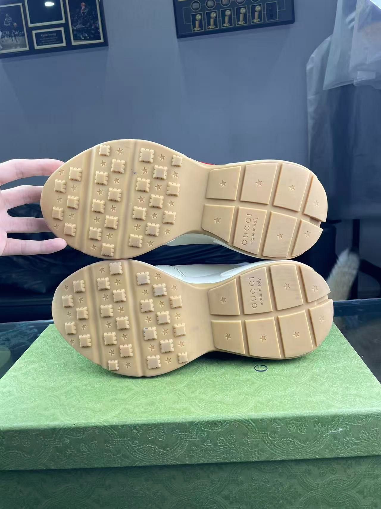 Gucci Gucci Collab Beige Lowtop Sneakers 7.5 Men Size US 7.5 / EU 40-41 - 4 Thumbnail