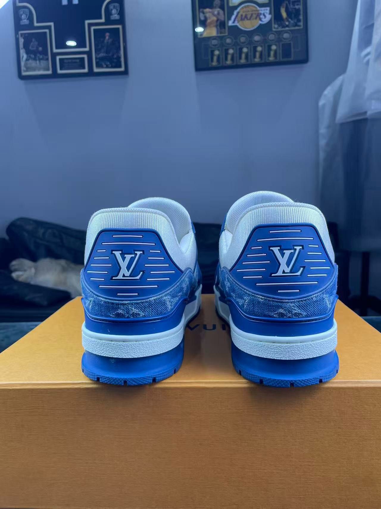Louis Vuitton Louis Vuitton Training Denim Blue Lowtop Sneakers 9 Men Size US 9 / EU 42 - 3 Thumbnail