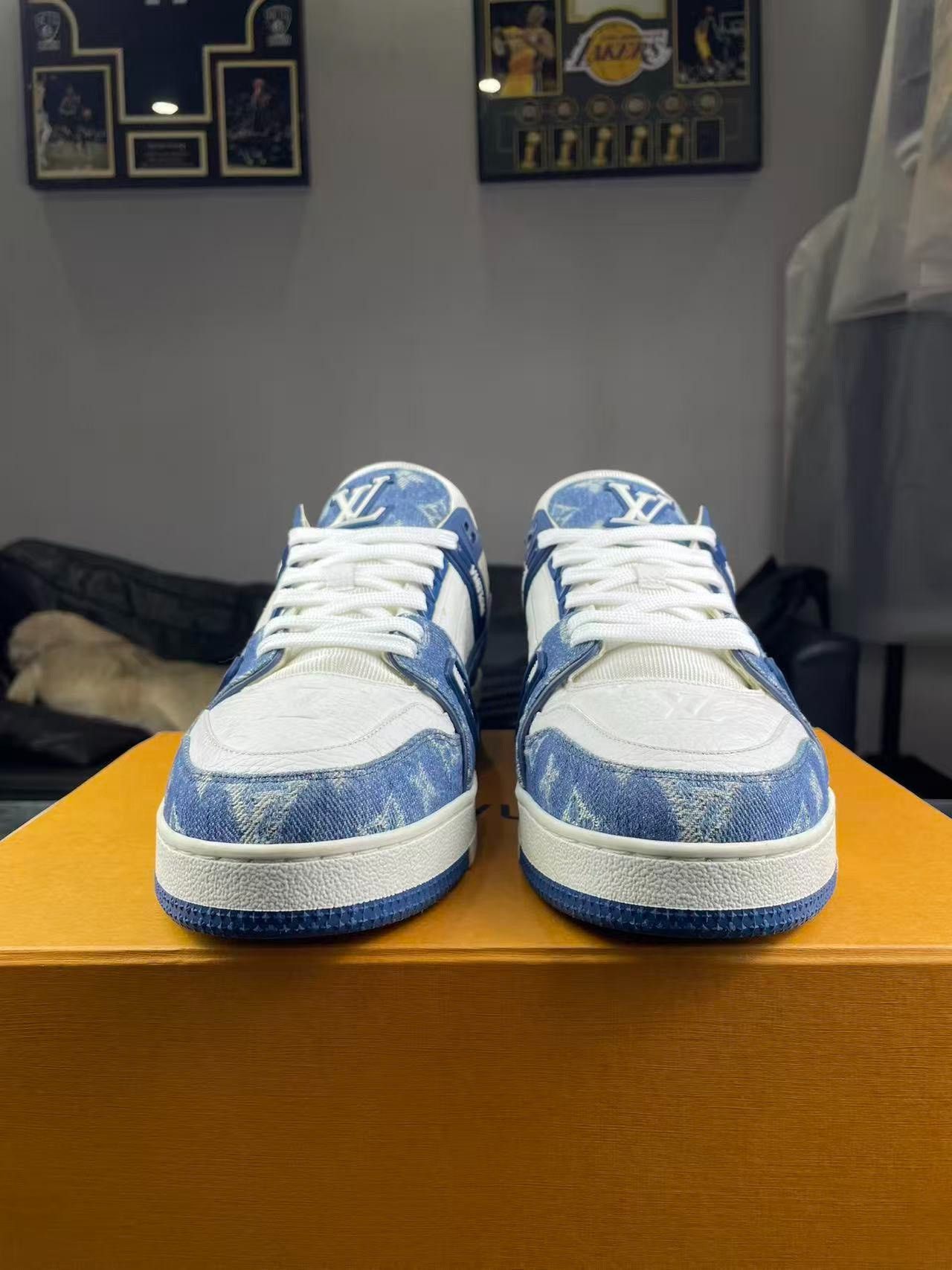 Louis Vuitton Louis Vuitton Training Denim Blue Lowtop Sneakers 9 Men Size US 9 / EU 42 - 2 Thumbnail