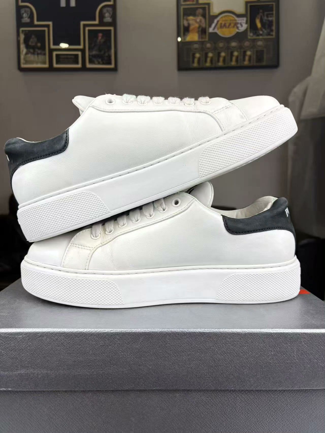 Prada Prada Printed Black Lowtop Sneakers 10 Men Size US 10 / EU 43 - 5 Thumbnail