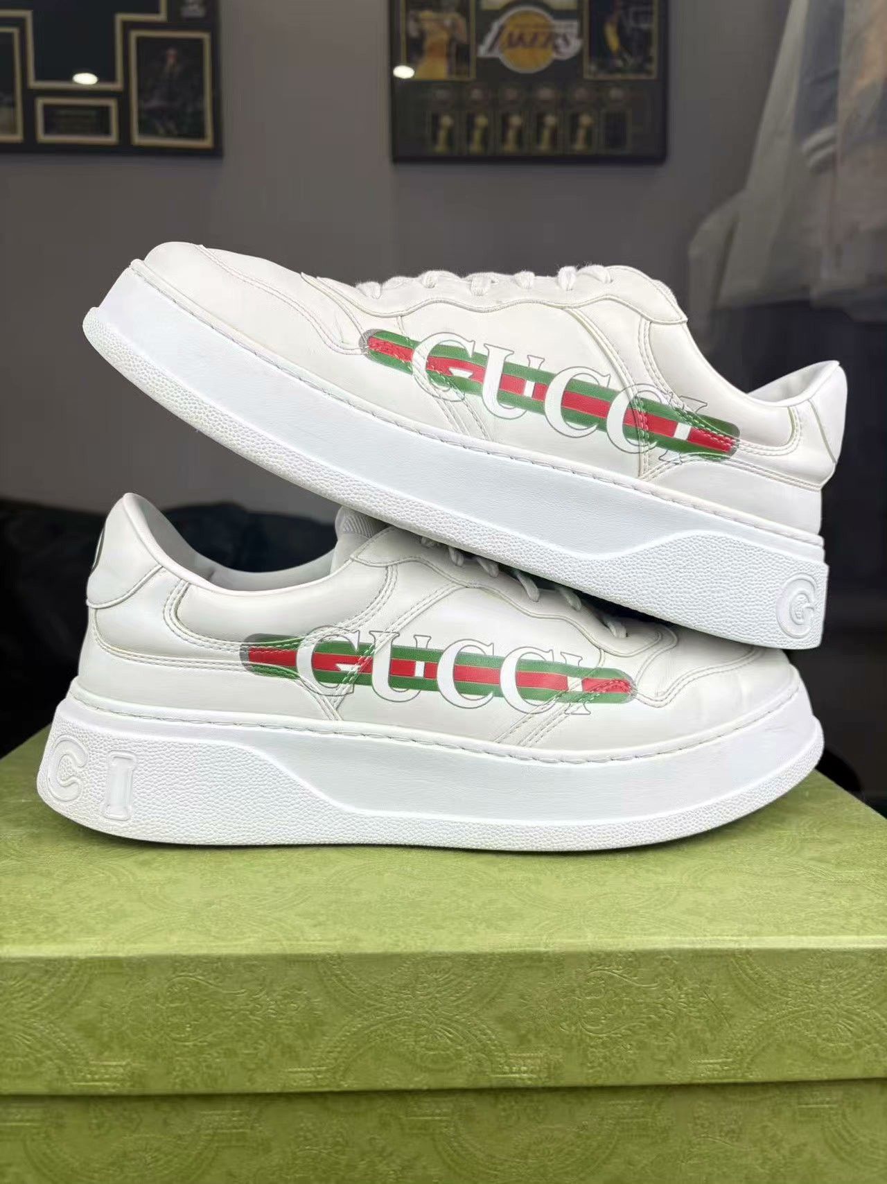 Gucci Gucci Printed Lowtop Sneakers 10 Men Size US 10 / EU 43 - 6 Thumbnail