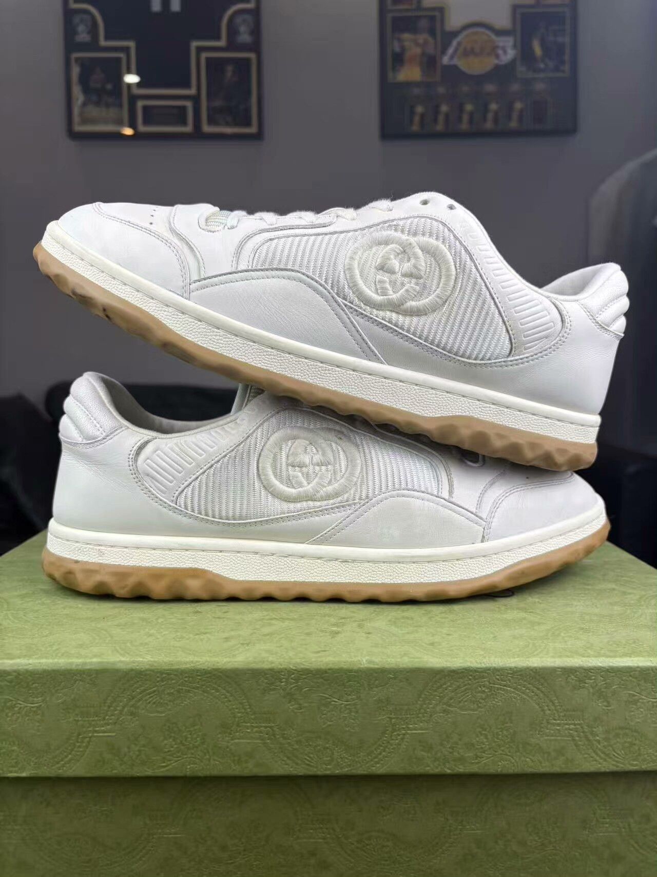 Gucci Gucci White Lowtop Sneakers 9.5 Men Size US 9.5 / EU 42-43 - 6 Thumbnail