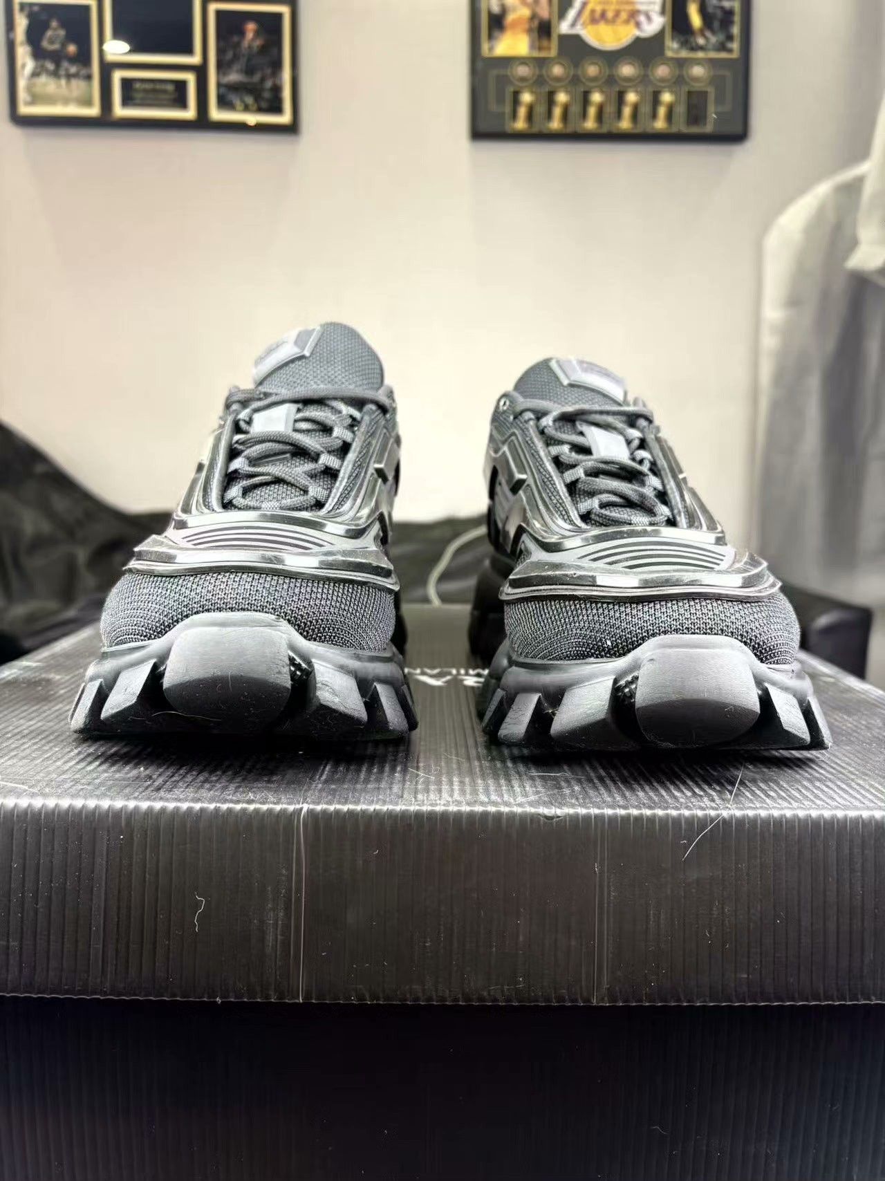 Prada Prada Black Lowtop Sneakers 8.5 Men Size US 8.5 / EU 41-42 - 3 Thumbnail