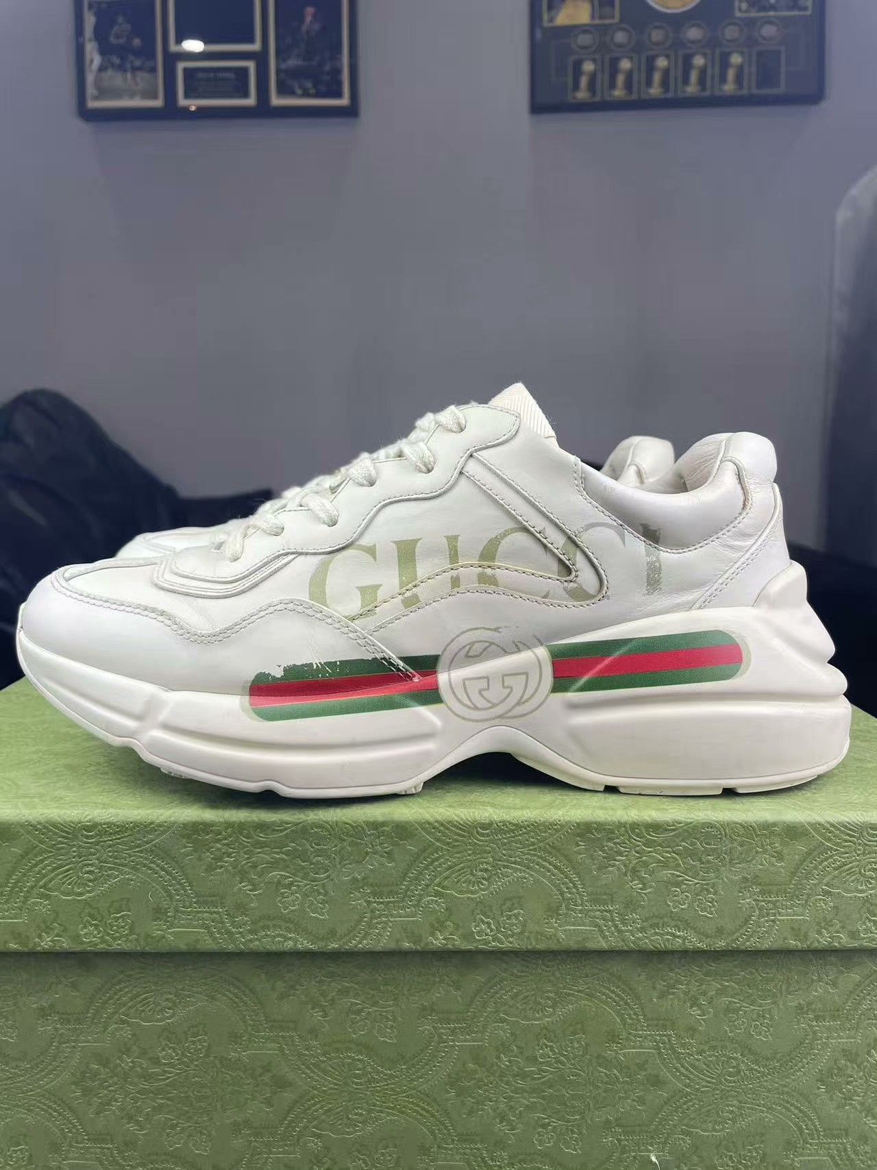 Gucci Gucci Printed Lowtop Sneakers 7.5 Men Size US 7.5 / EU 40-41 - 7 Thumbnail