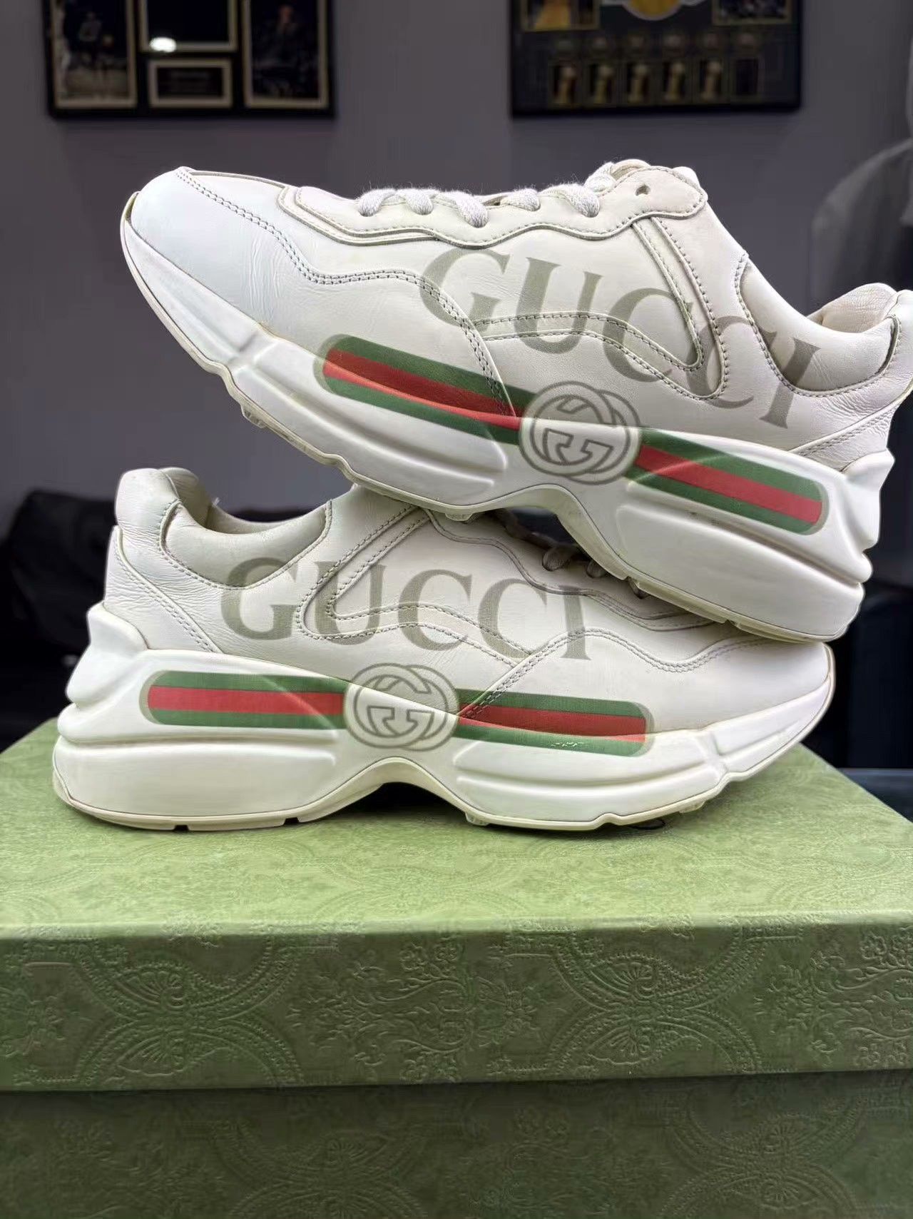 Gucci Gucci Printed Lowtop Sneakers us_6-5 Women Size US 6.5 / IT 36.5 - 6 Thumbnail