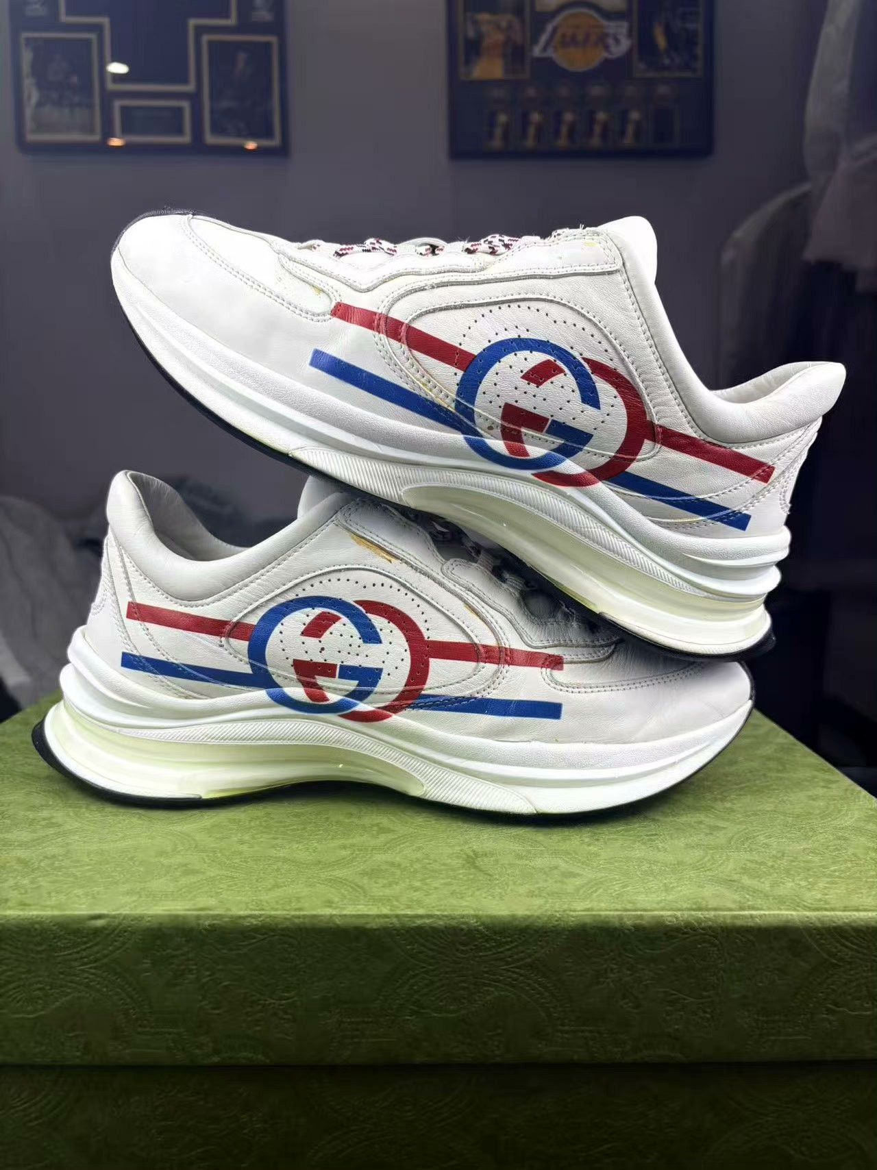 Gucci Gucci Running Red Lowtop Sneakers 7.5 Men Size US 7.5 / EU 40-41 - 6 Thumbnail