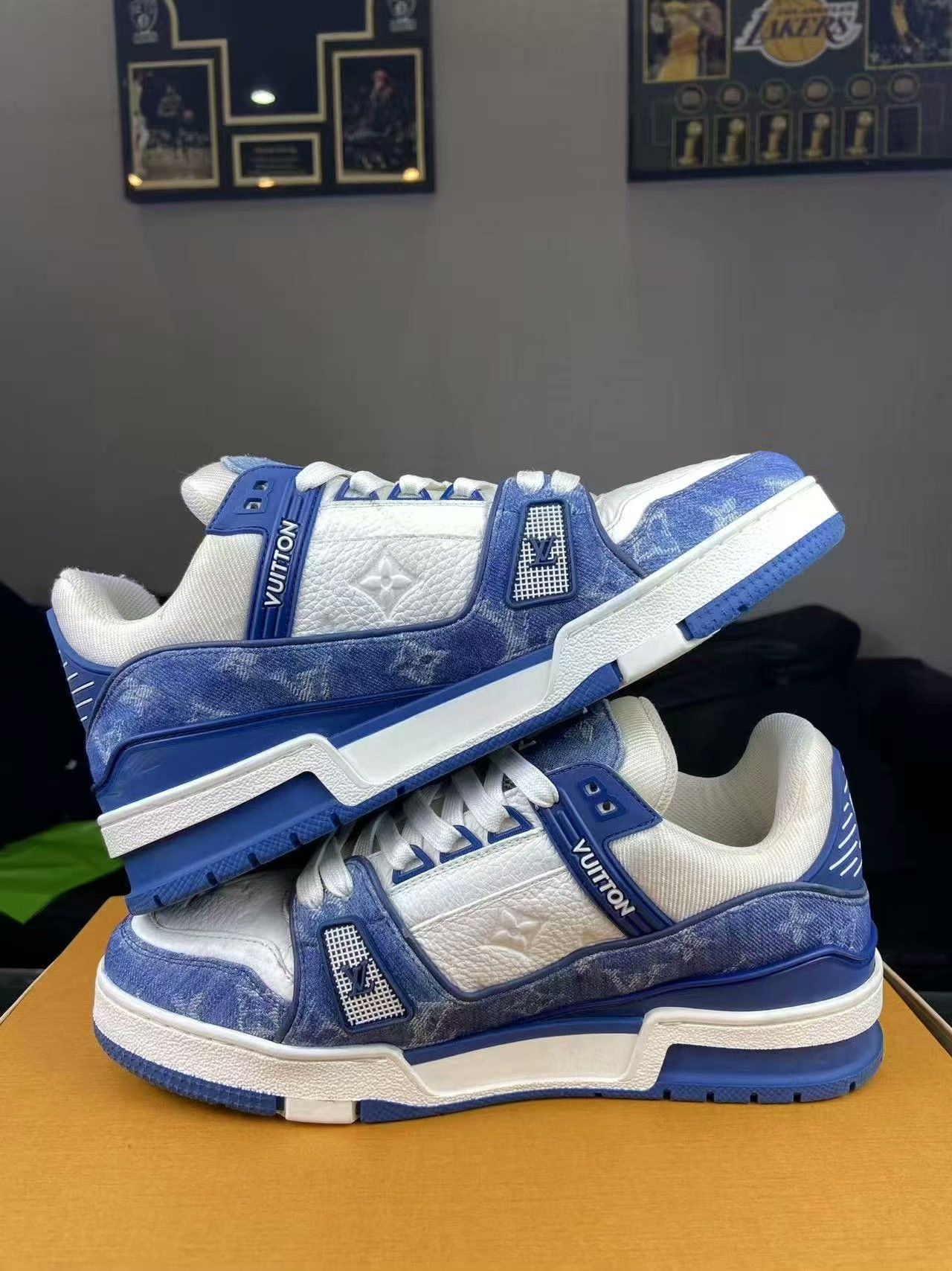 Louis Vuitton Louis Vuitton Training Denim Blue Lowtop Sneakers 7.5 Men Size US 7.5 / EU 40-41 - 6 Thumbnail