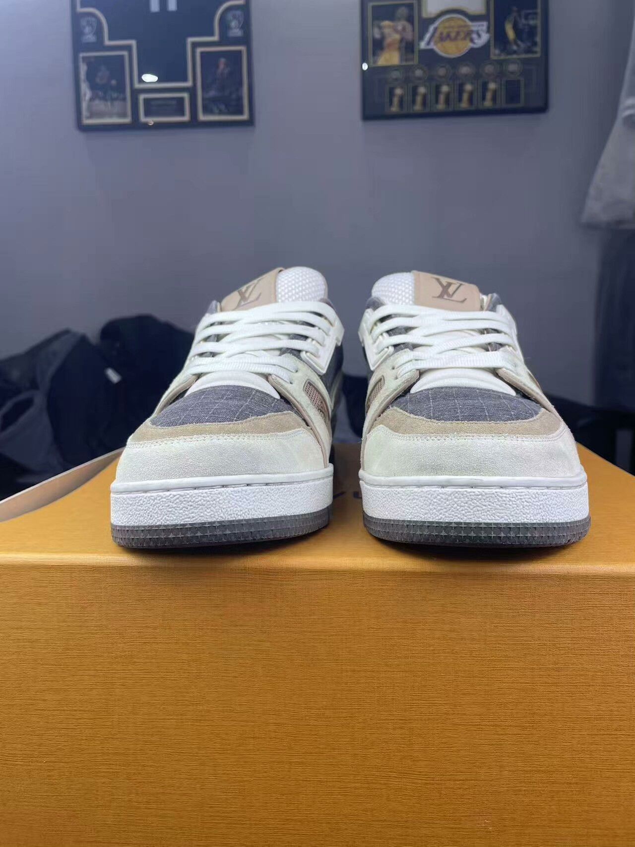 Louis Vuitton Louis Vuitton Training Gray Lowtop Sneakers 8.5 Men Size US 8.5 / EU 41-42 - 2 Thumbnail
