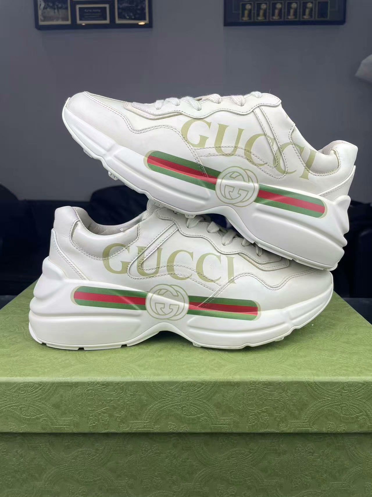 Gucci Gucci Printed Lowtop Sneakers 7 Men Size US 7 / EU 40 - 6 Thumbnail