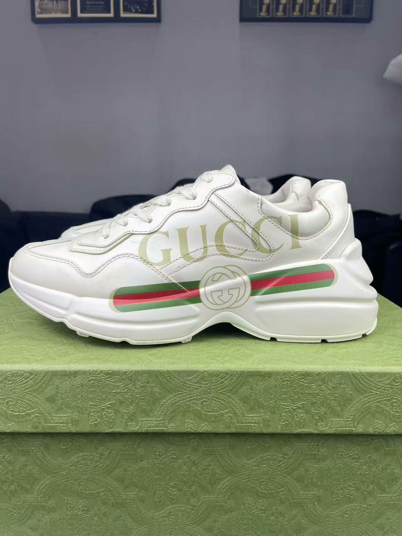 Gucci Gucci Printed Lowtop Sneakers 7 Men Size US 7 / EU 40 - 7 Thumbnail