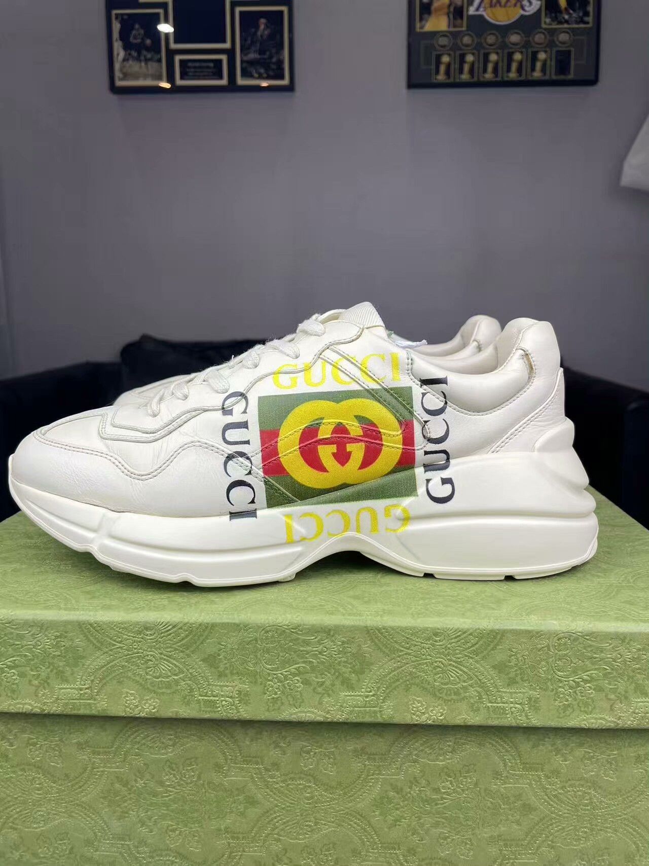 Gucci Gucci Printed Lowtop Sneakers 9 Men Size US 9 / EU 42 - 7 Thumbnail