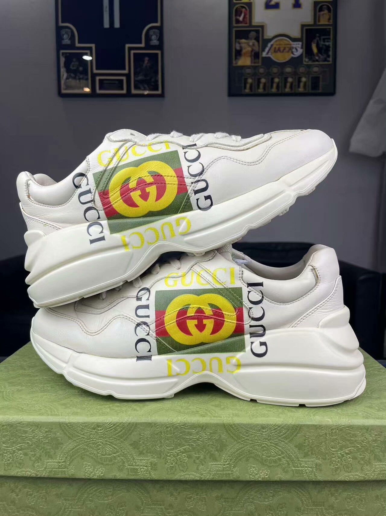 Gucci Gucci Printed Lowtop Sneakers 9 Men Size US 9 / EU 42 - 6 Thumbnail