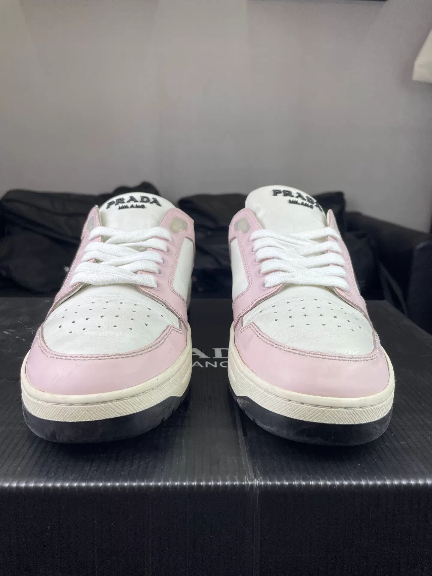 Prada Prada Pink Lowtop Sneakers us_6-5 Women Size US 6.5 / IT 36.5 - 2 Thumbnail
