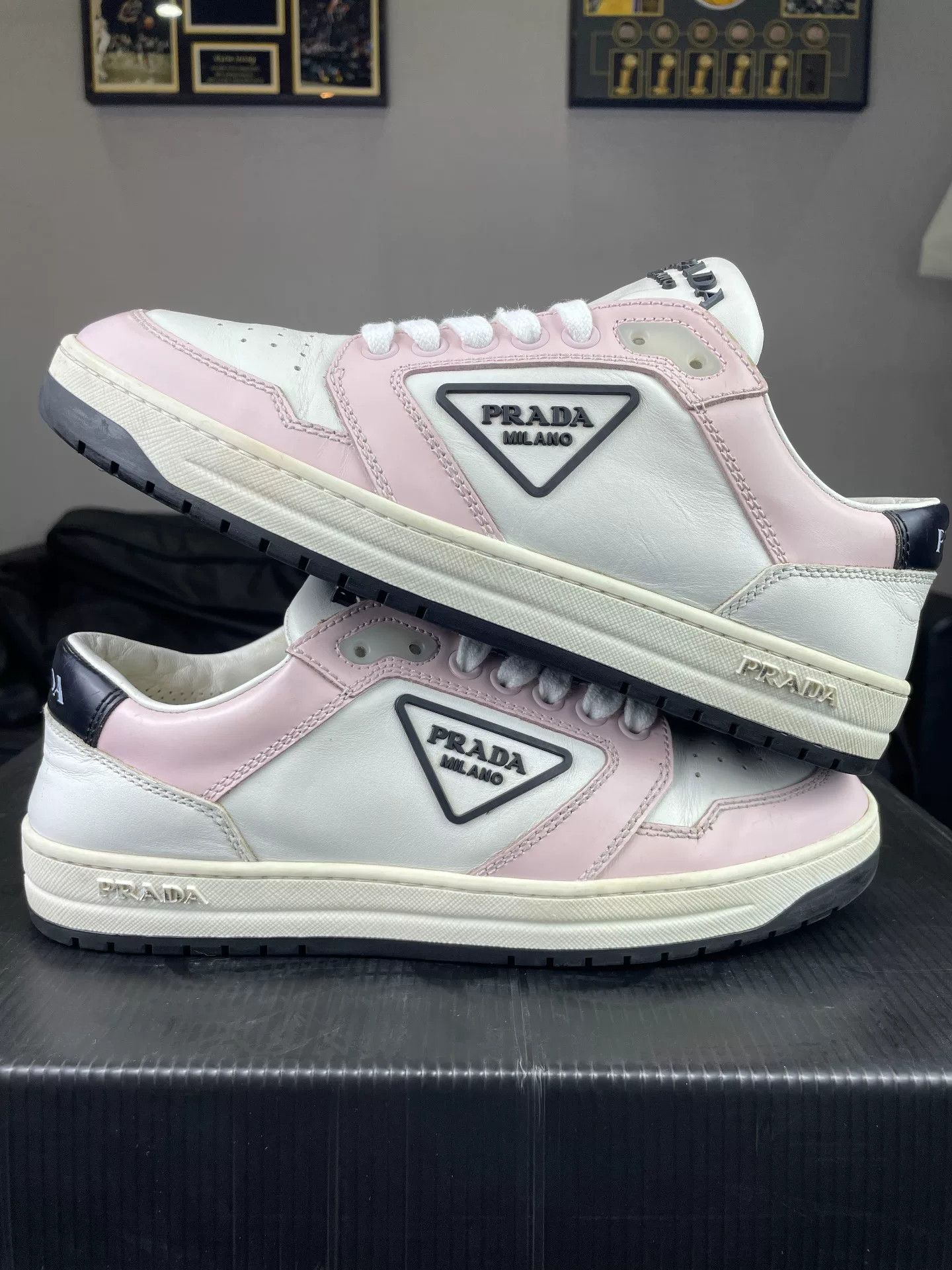 Prada Prada Pink Lowtop Sneakers us_6-5 Women Size US 6.5 / IT 36.5 - 6 Thumbnail