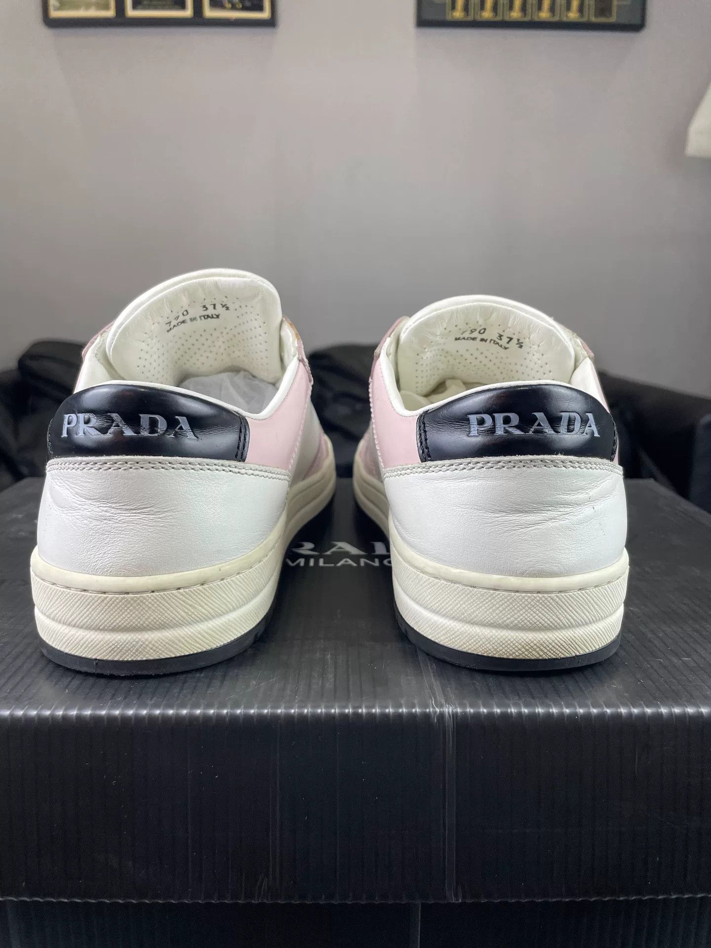 Prada Prada Pink Lowtop Sneakers us_6-5 Women Size US 6.5 / IT 36.5 - 3 Thumbnail