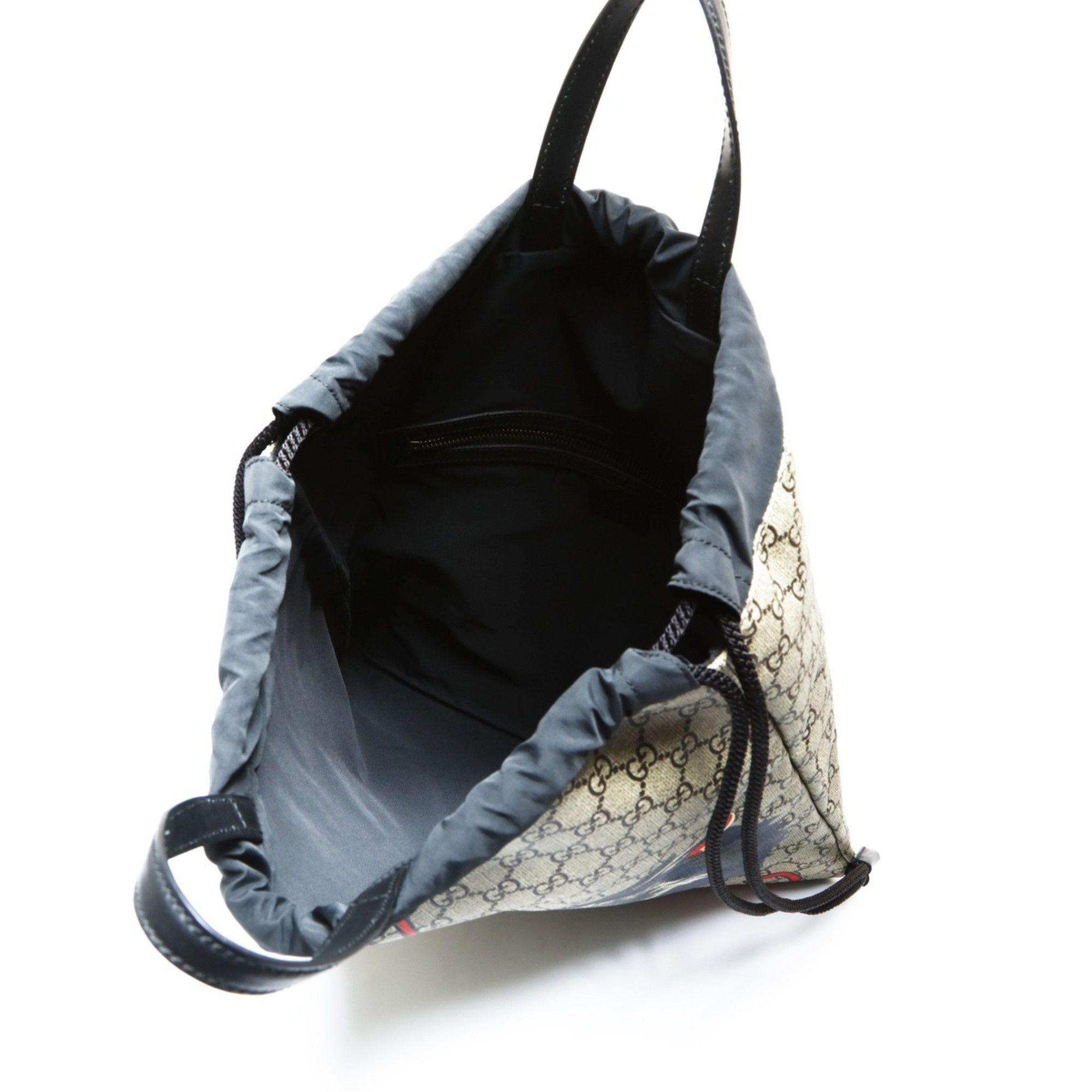 Gucci Gucci GG Supreme Drawstring Wolf Backpack, Brown, WS26935 Size ONE SIZE - 11 Thumbnail