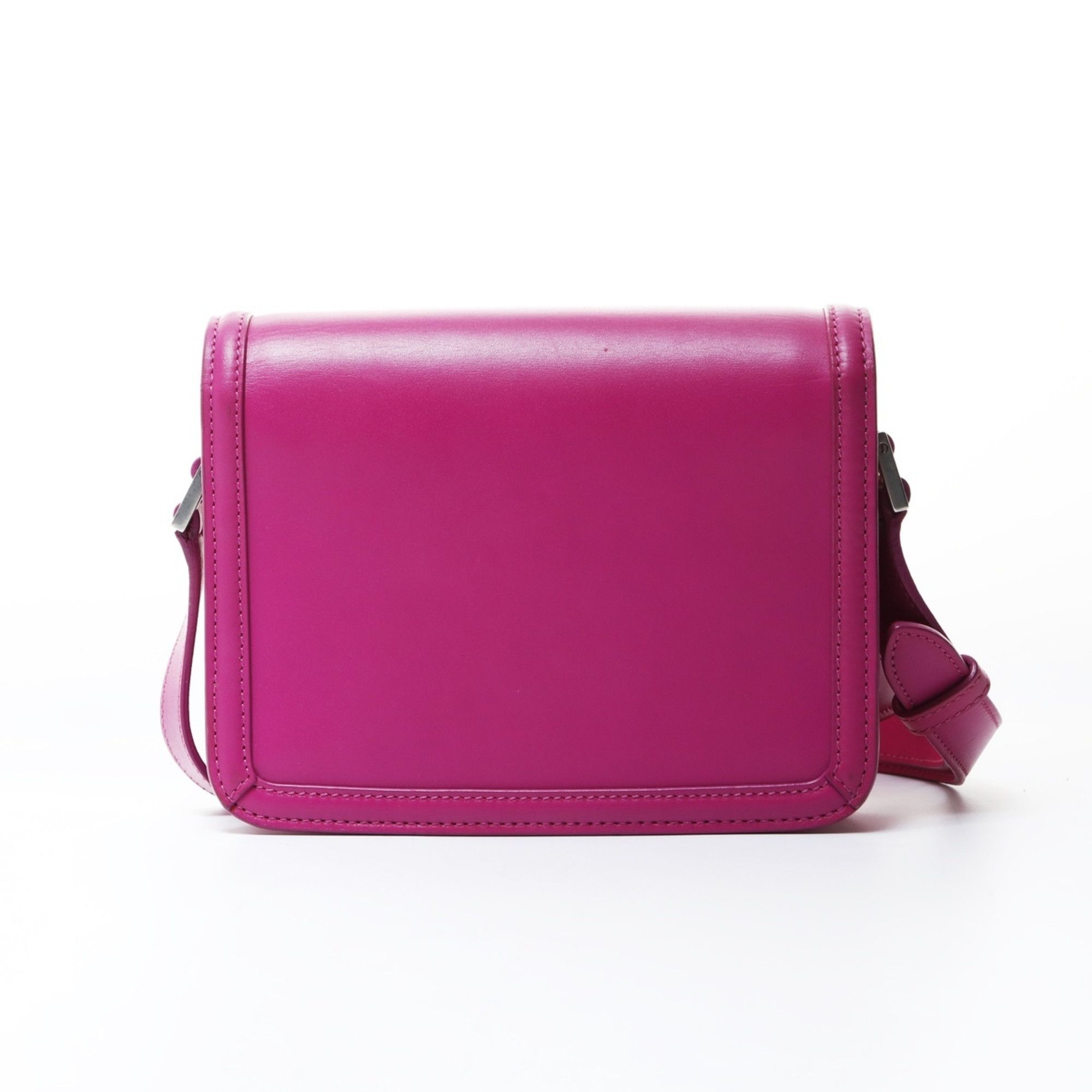 Yves Saint Laurent Yves Saint Laurent Solferino Small Satchel Bag with YSL Logo and Silver Hardware, Pink, WS26509 Size ONE SIZE - 3 Thumbnail