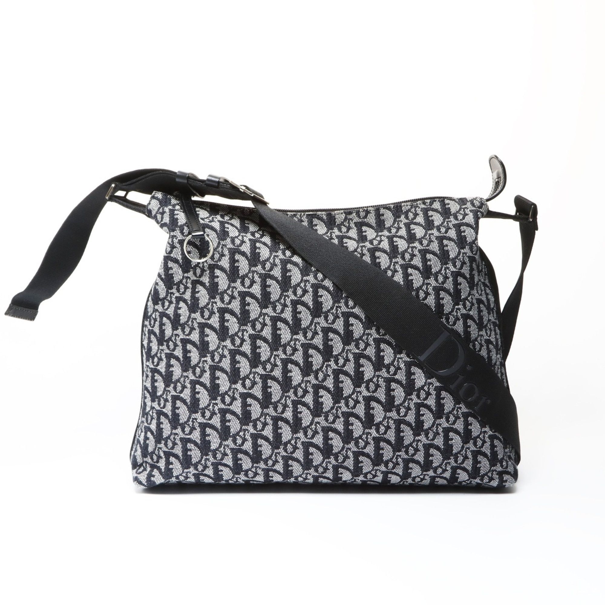 Dior Christian Dior Trotter Canvas Shoulder Bag, Black, WS26621 Size ONE SIZE - 2 Thumbnail