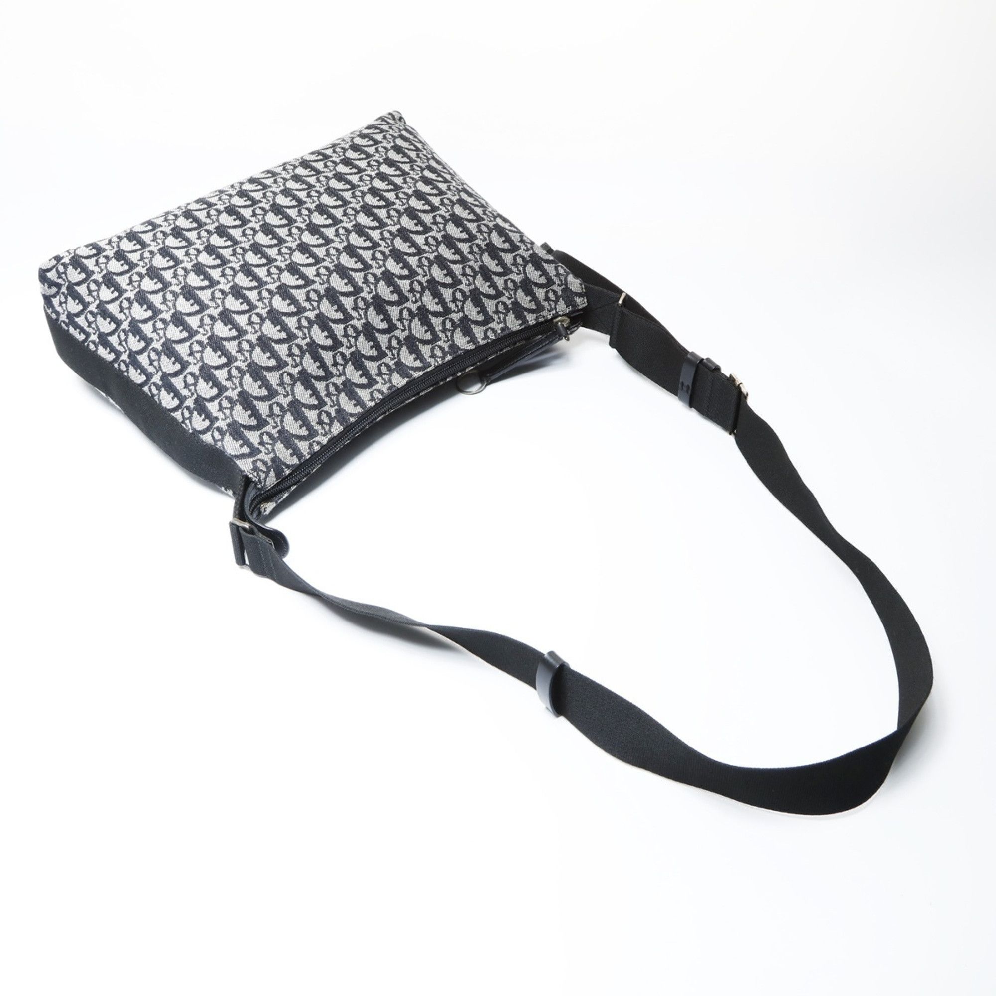 Dior Christian Dior Trotter Canvas Shoulder Bag, Black, WS26621 Size ONE SIZE - 9 Thumbnail