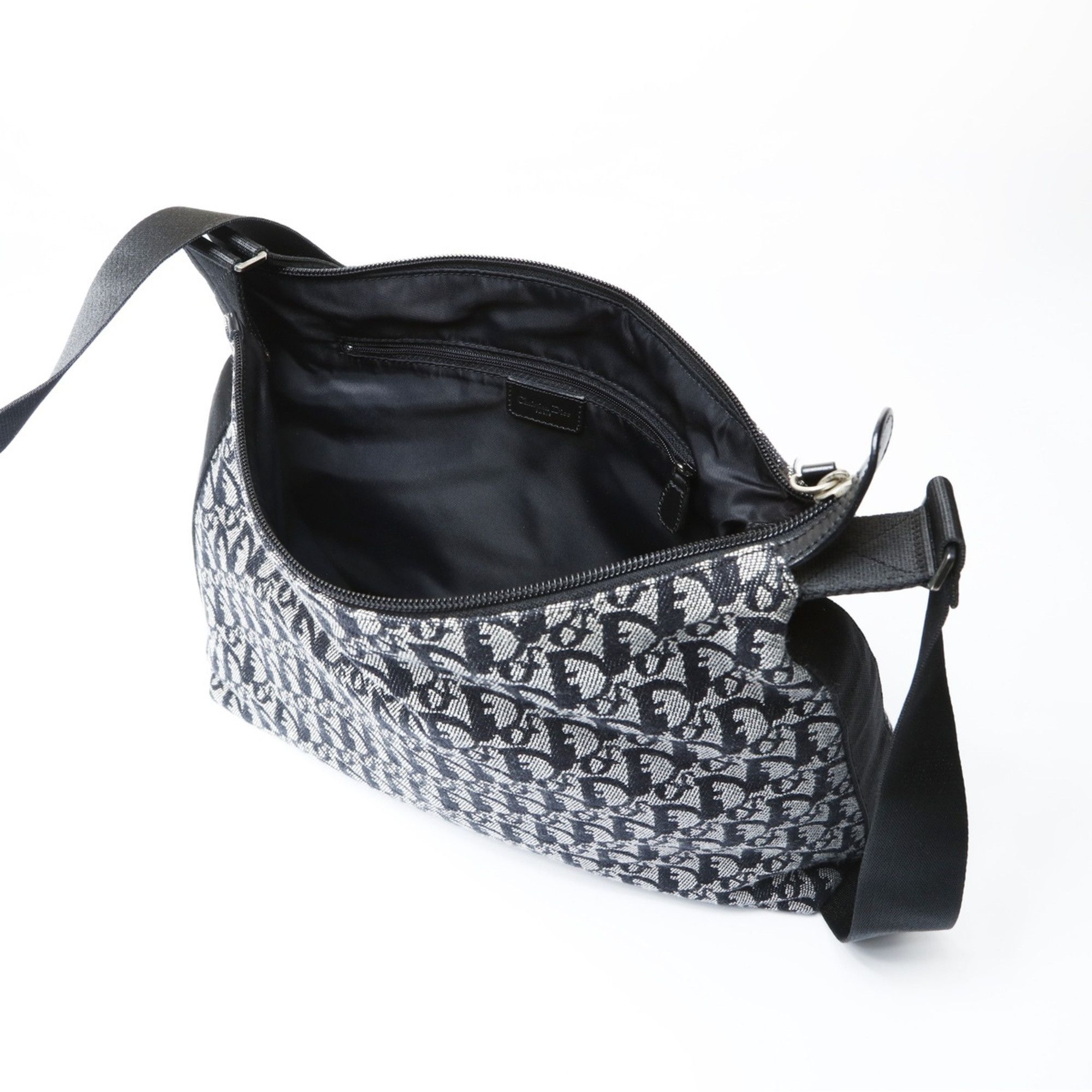 Dior Christian Dior Trotter Canvas Shoulder Bag, Black, WS26621 Size ONE SIZE - 12 Thumbnail