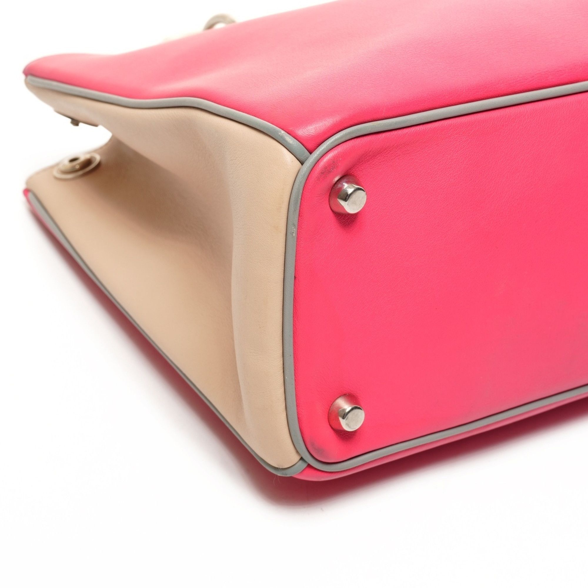 Dior Christian Dior Diorissimo Leather 2-Way Handbag, Pink, WS26120 Size ONE SIZE - 4 Thumbnail