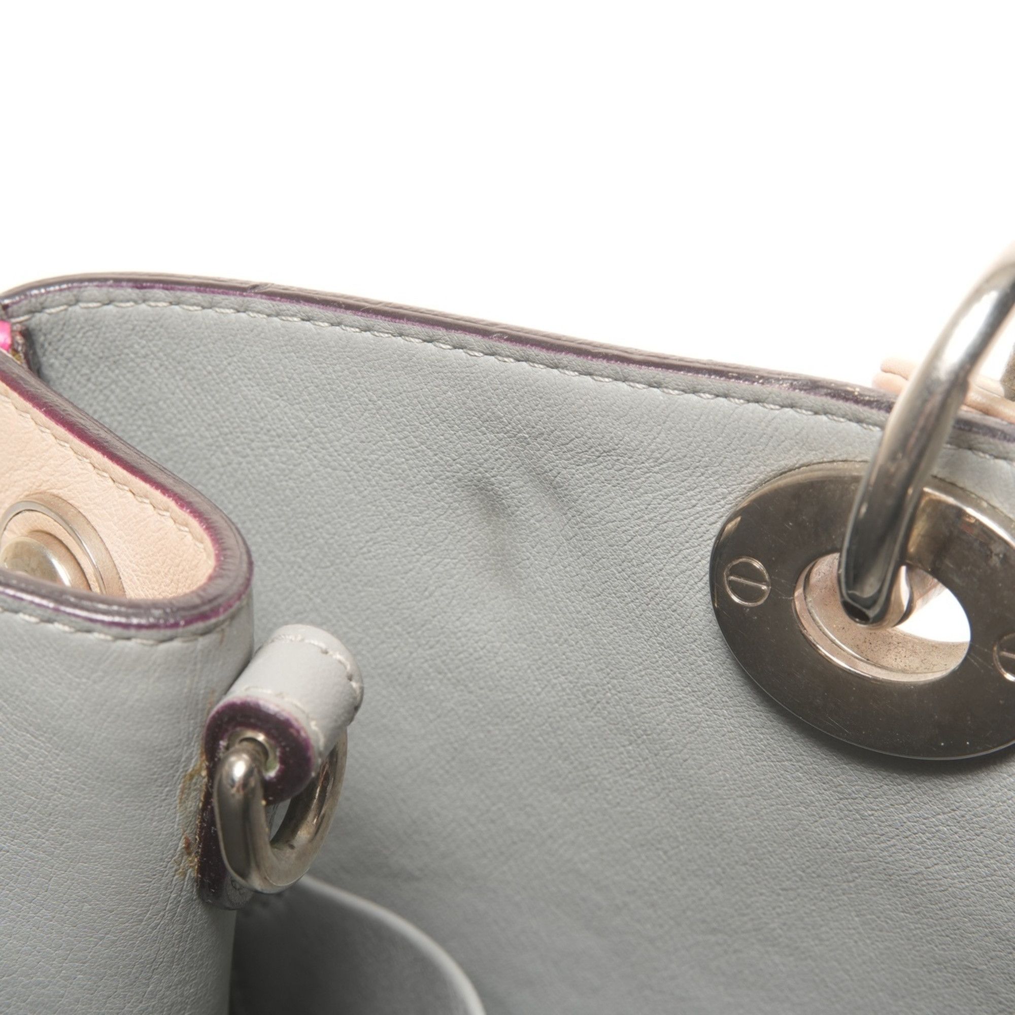 Dior Christian Dior Diorissimo Leather 2-Way Handbag, Pink, WS26120 Size ONE SIZE - 12 Thumbnail