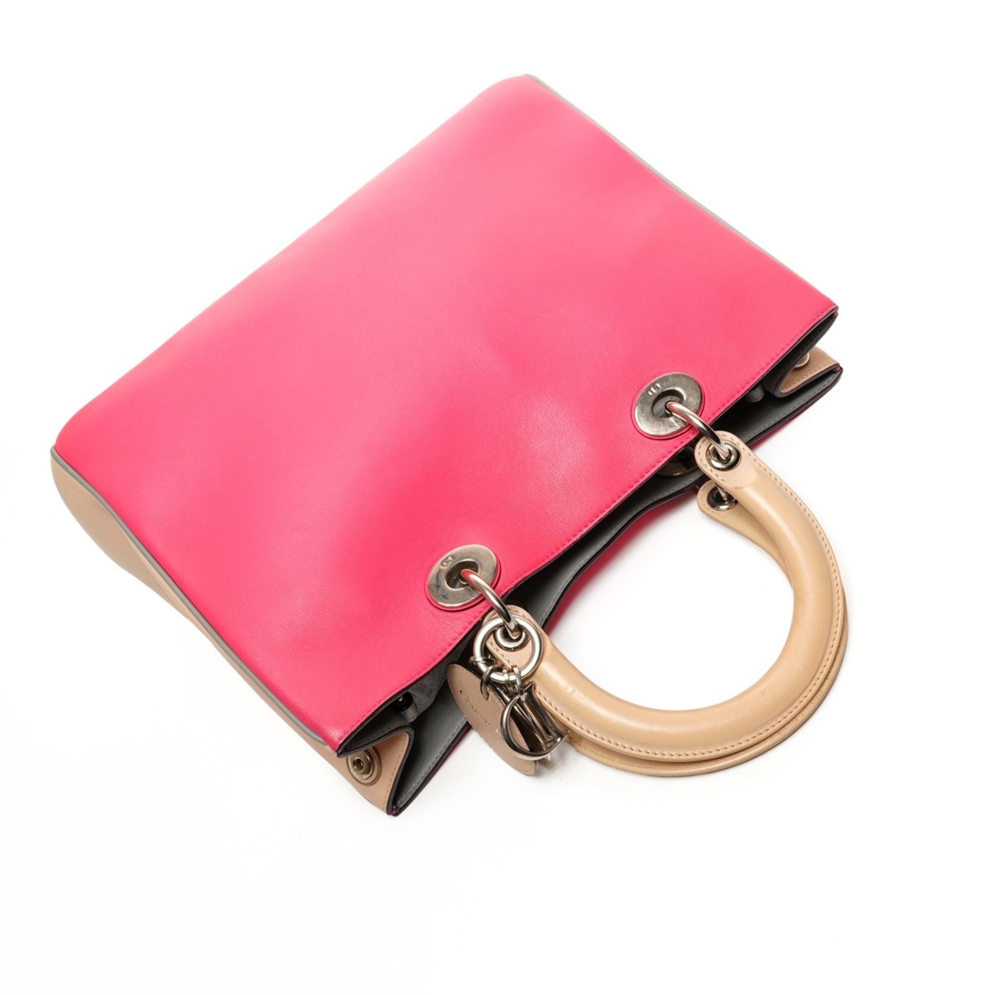 Dior Christian Dior Diorissimo Leather 2-Way Handbag, Pink, WS26120 Size ONE SIZE - 7 Thumbnail