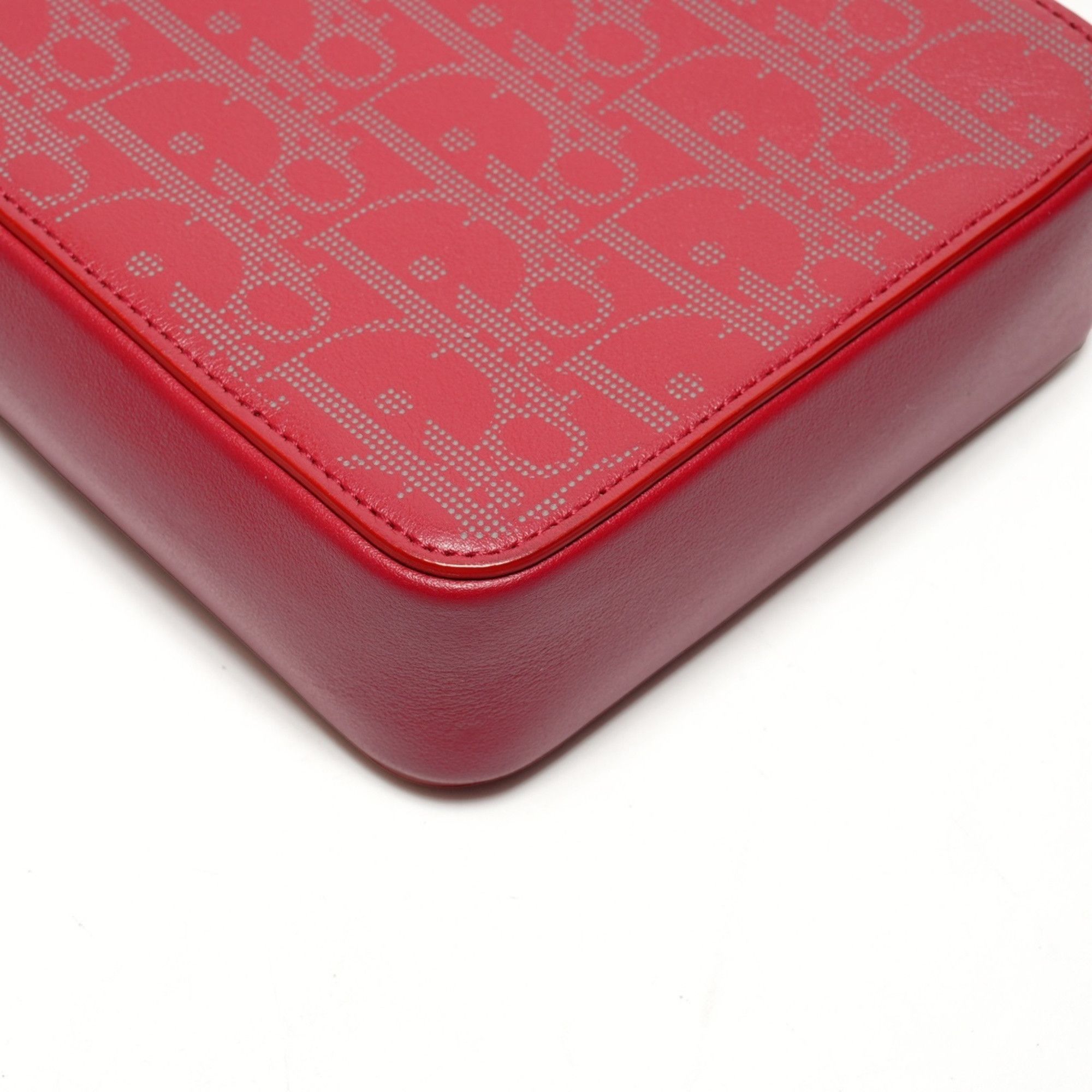 Dior Christian Dior Trotter Leather Oblique Shoulder Bag, Red, WS26460 Size ONE SIZE - 5 Thumbnail