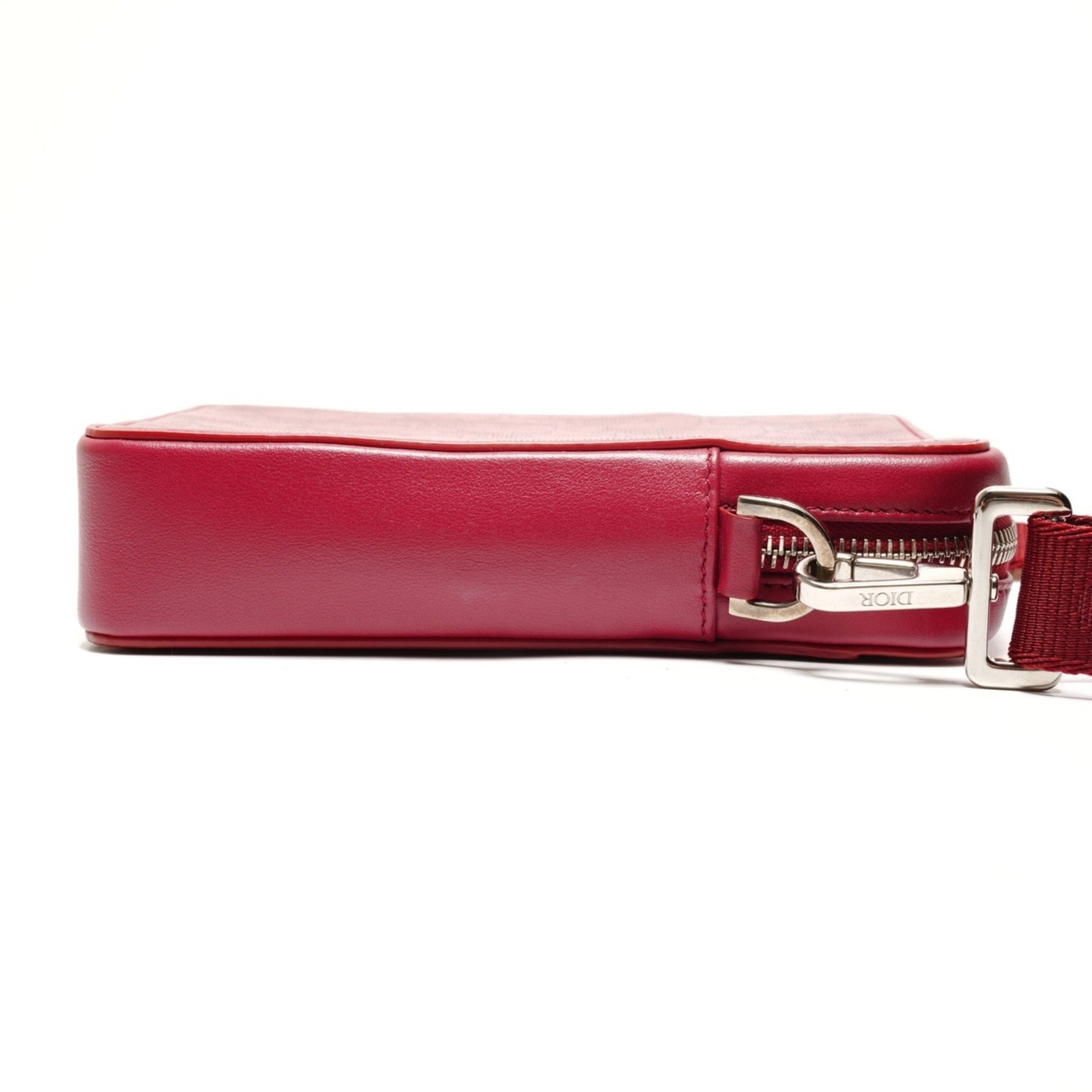 Dior Christian Dior Trotter Leather Oblique Shoulder Bag, Red, WS26460 Size ONE SIZE - 4 Thumbnail