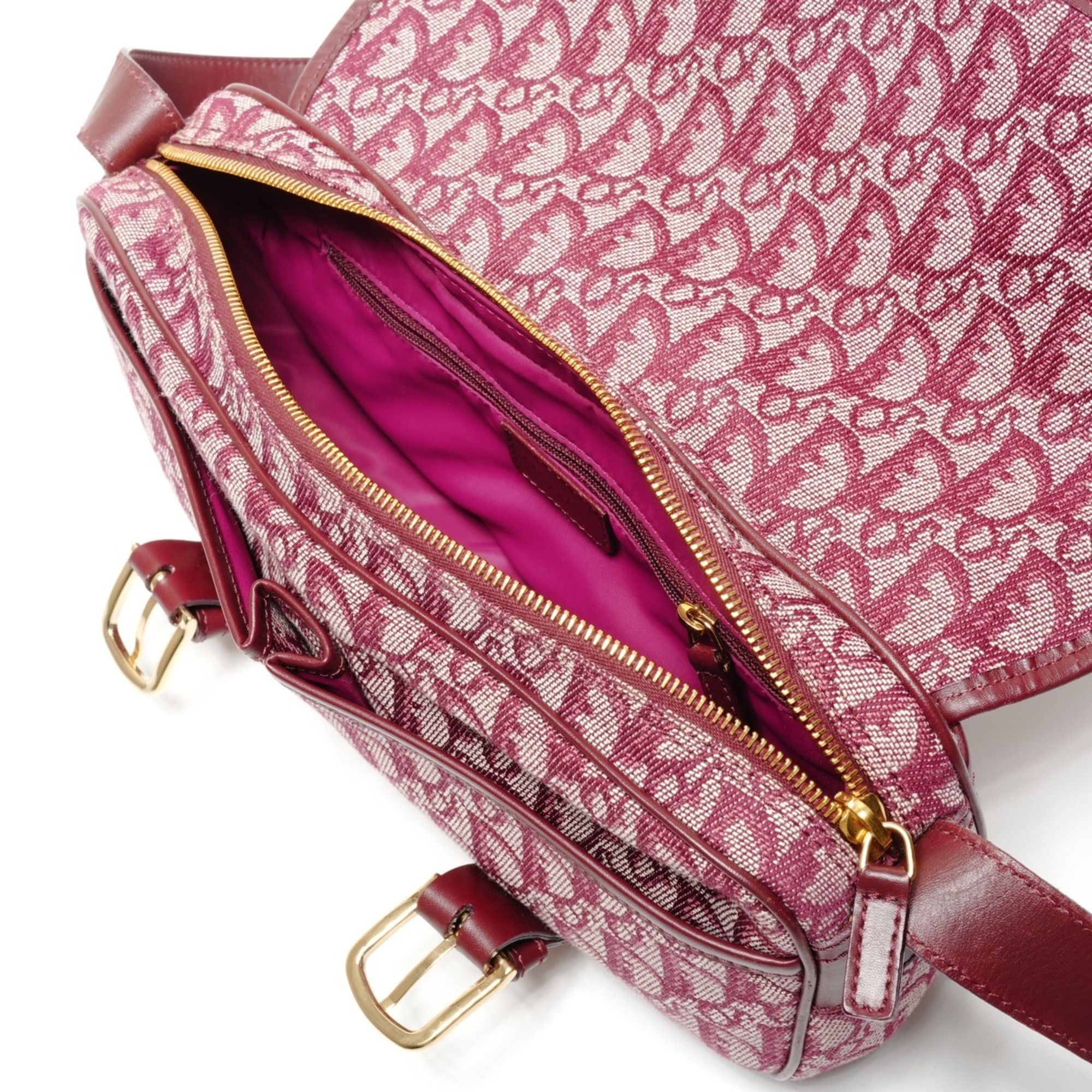 Dior Christian Dior Trotter Canvas Messenger Shoulder Bag, Red, WS26770 Size ONE SIZE - 11 Thumbnail