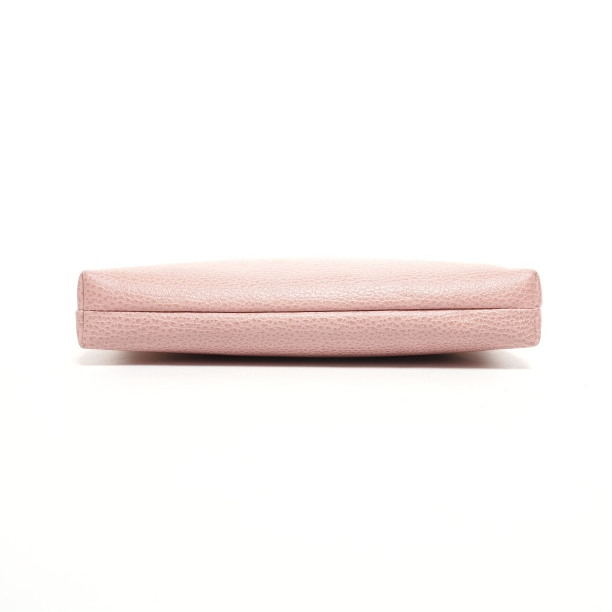 Gucci Gucci Leather Clutch Bag Pouch Pink WS26108 Size ONE SIZE - 7 Thumbnail