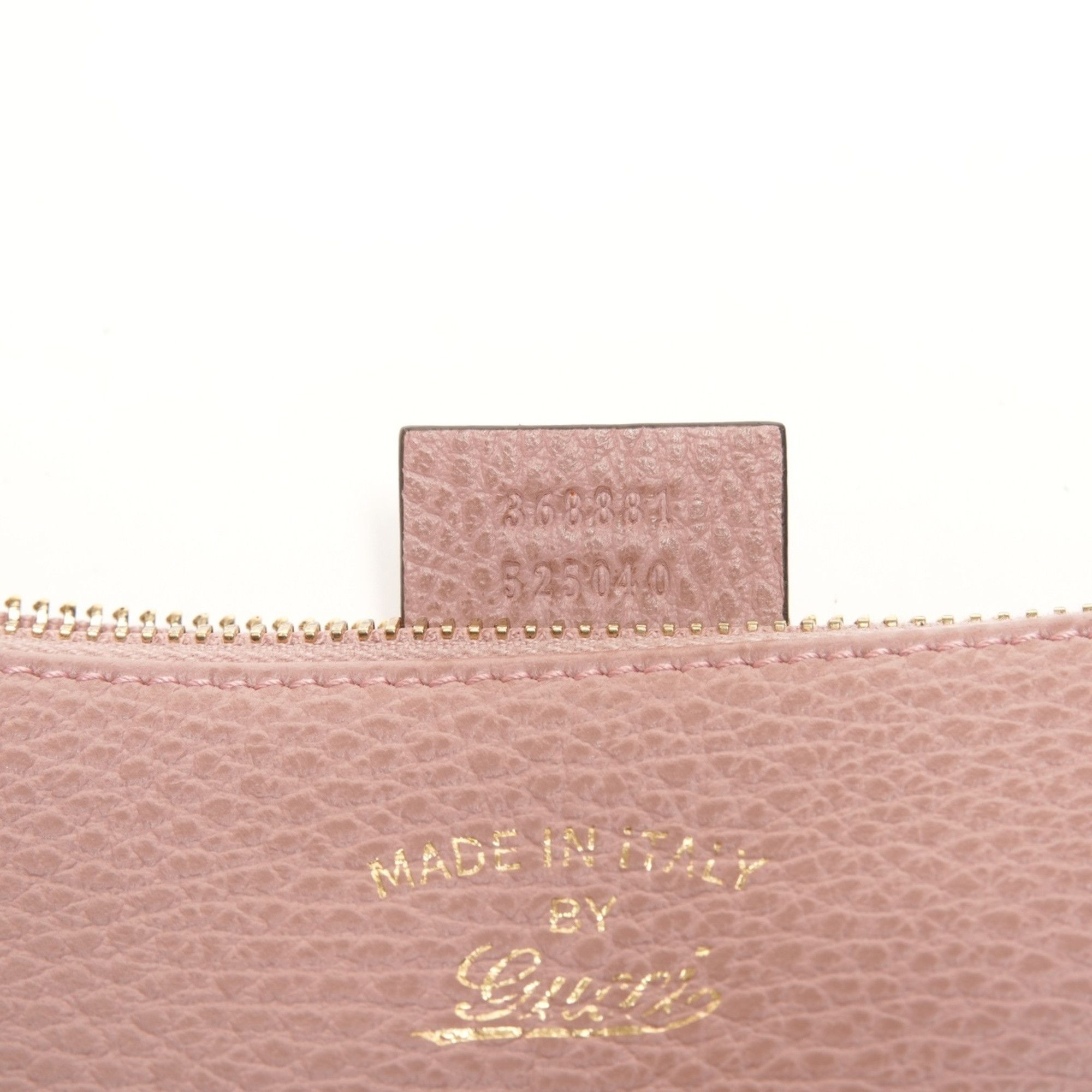 Gucci Gucci Leather Clutch Bag Pouch Pink WS26108 Size ONE SIZE - 10 Thumbnail