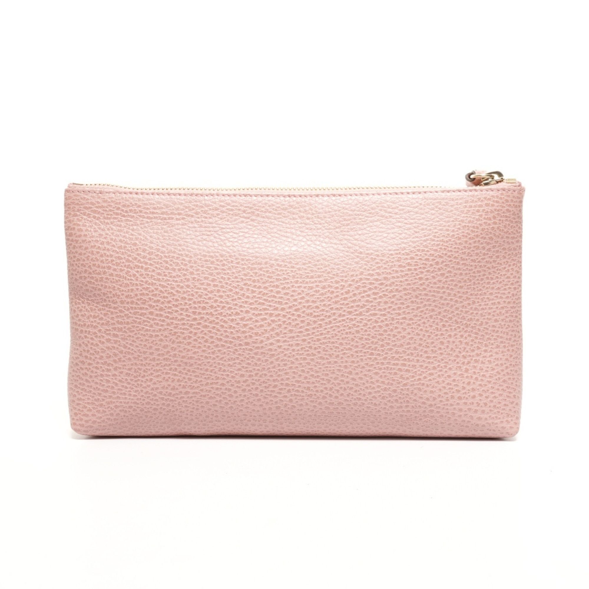 Gucci Gucci Leather Clutch Bag Pouch Pink WS26108 Size ONE SIZE - 2 Thumbnail