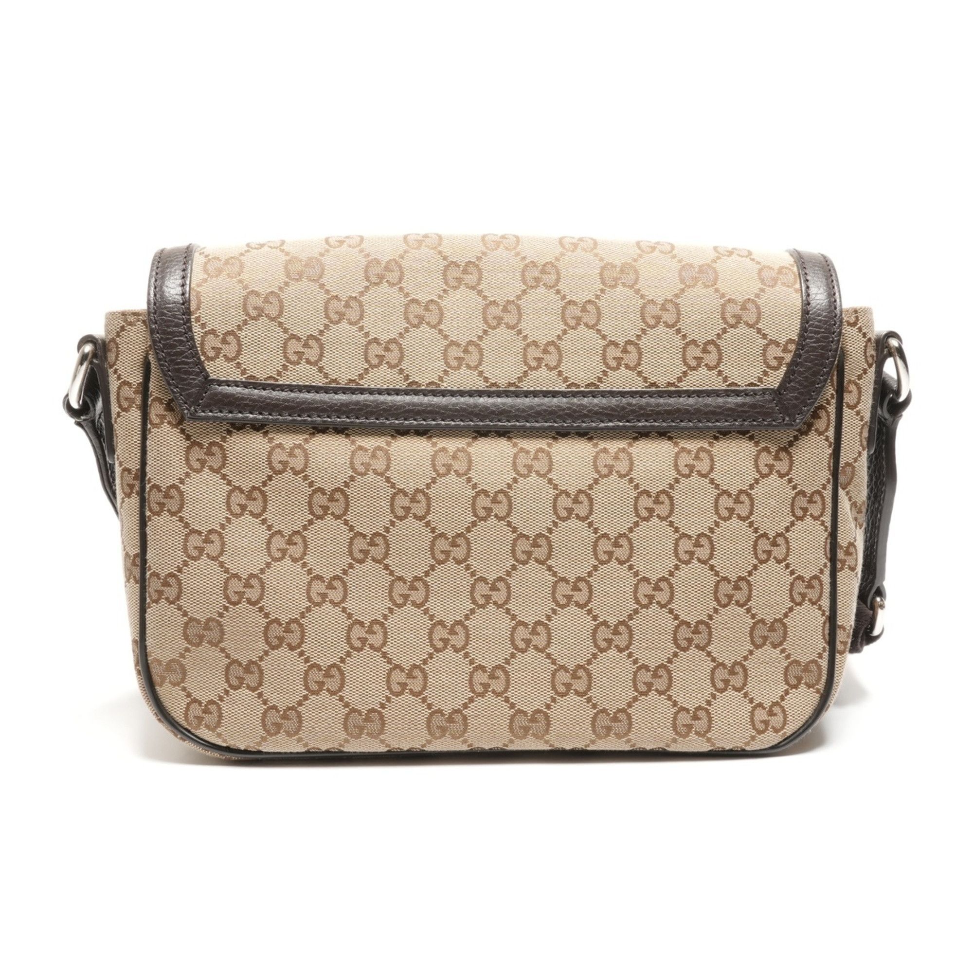 Gucci Gucci GG Canvas Shoulder Bag Brown WS26832 Size ONE SIZE - 3 Thumbnail