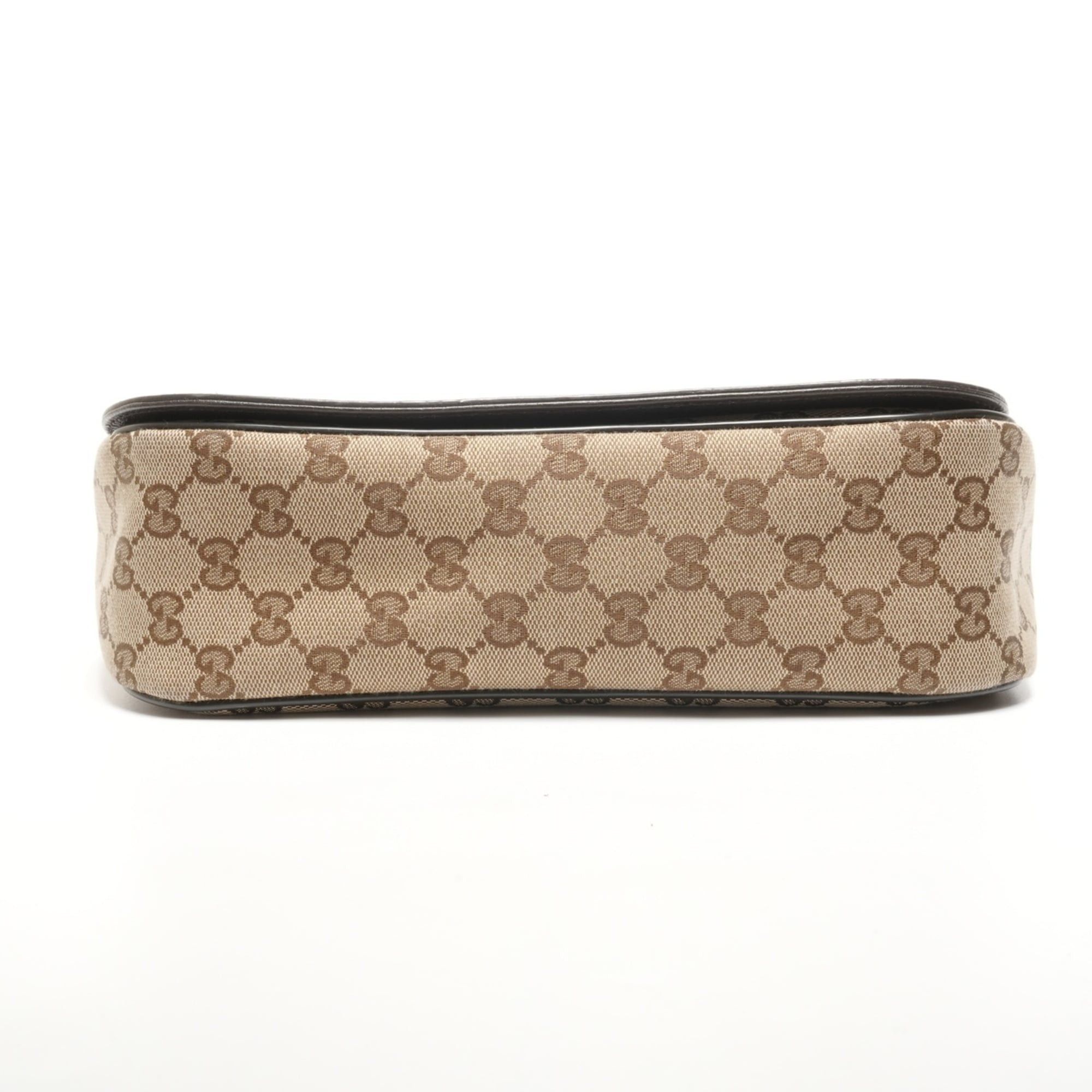 Gucci Gucci GG Canvas Shoulder Bag Brown WS26832 Size ONE SIZE - 8 Thumbnail
