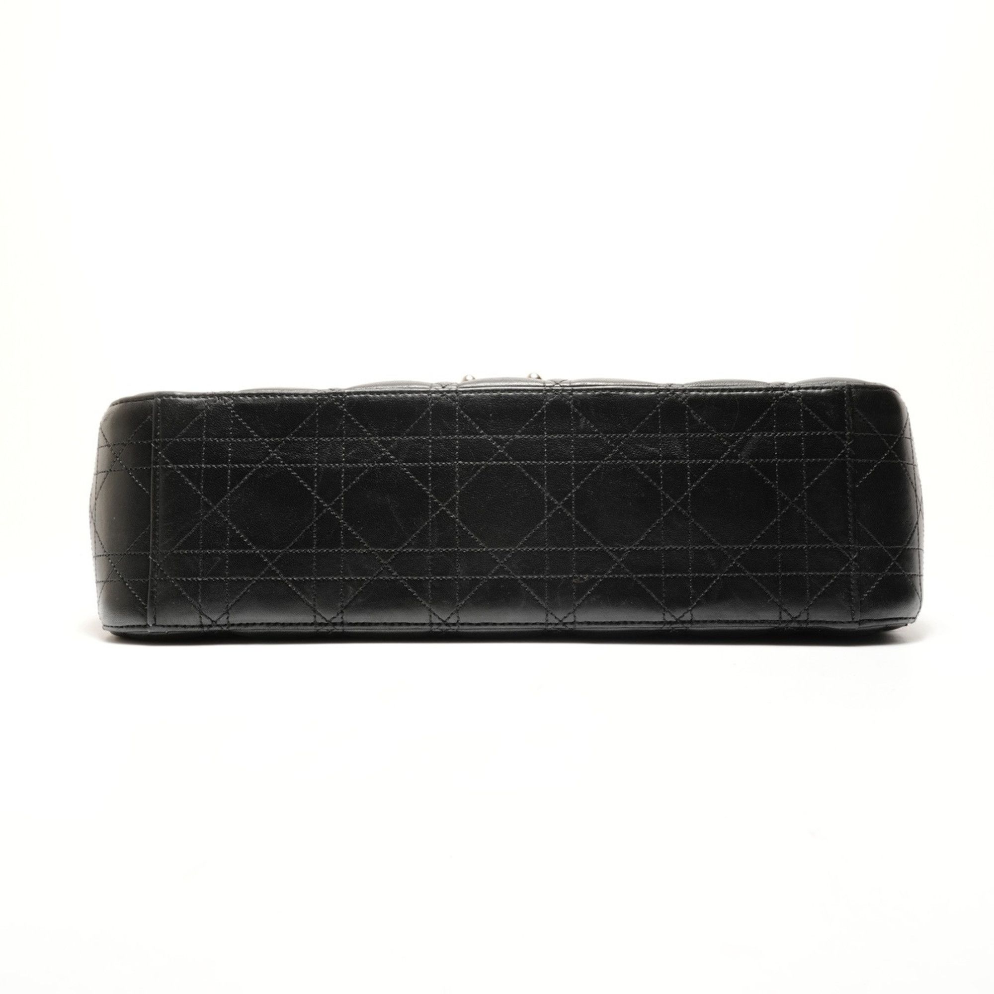 Dior Christian Dior Cannage Leather New Rock Chain Large Shoulder Bag in Black (WS25906) Size ONE SIZE - 7 Thumbnail