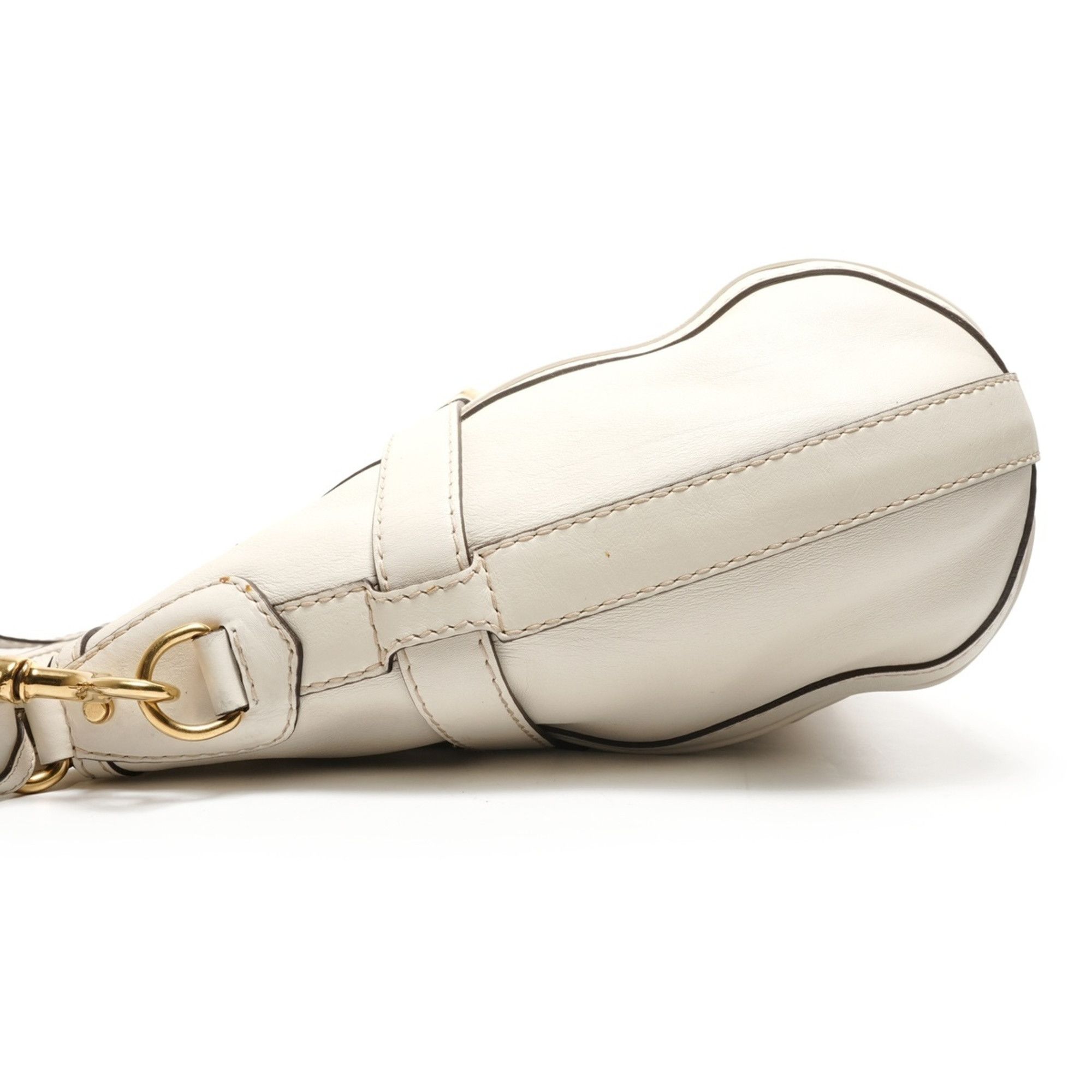 Gucci Gucci GG Marmont Leather Tote/Shoulder Bag, White, WS26426 Size ONE SIZE - 3 Thumbnail