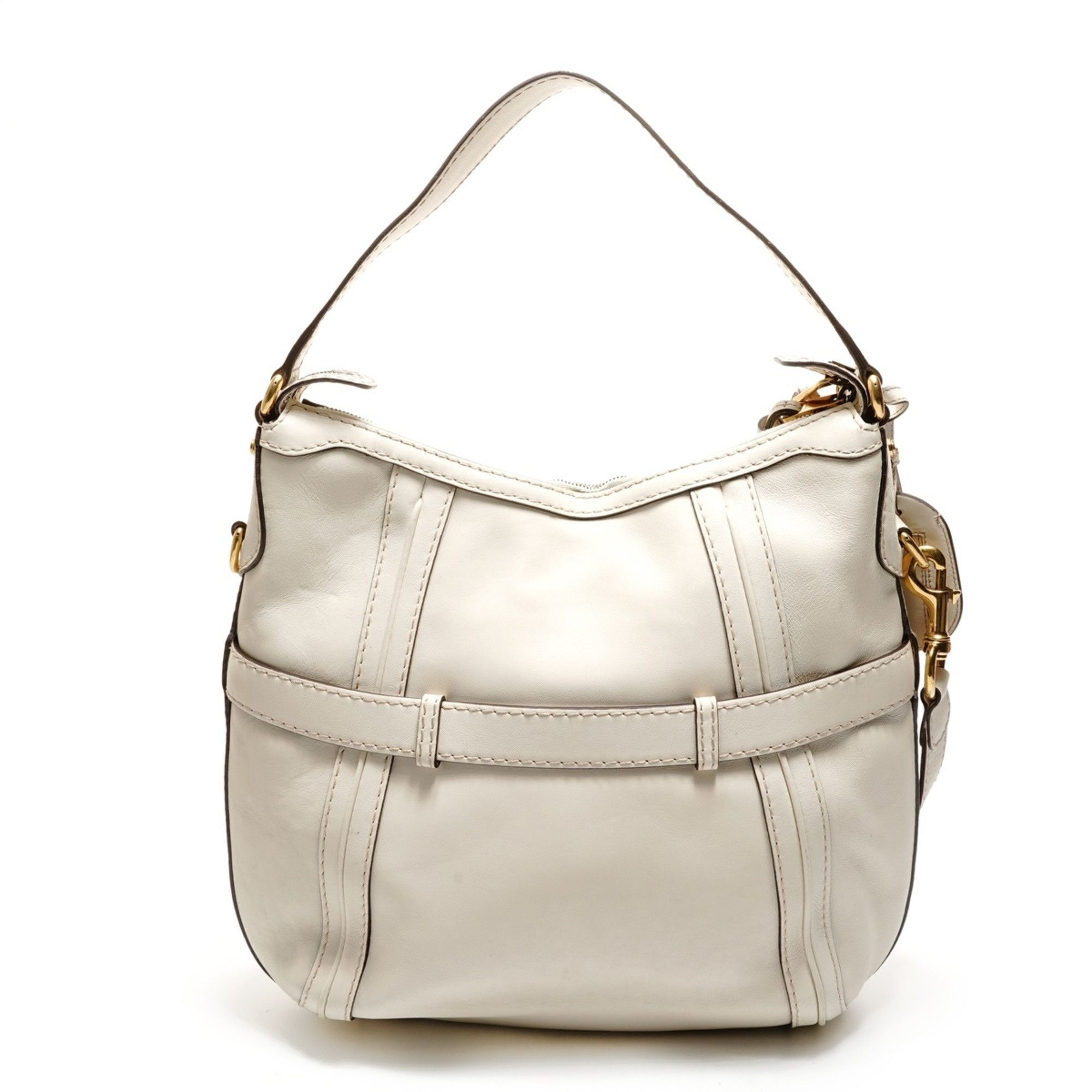 Gucci Gucci GG Marmont Leather Tote/Shoulder Bag, White, WS26426 Size ONE SIZE - 2 Thumbnail