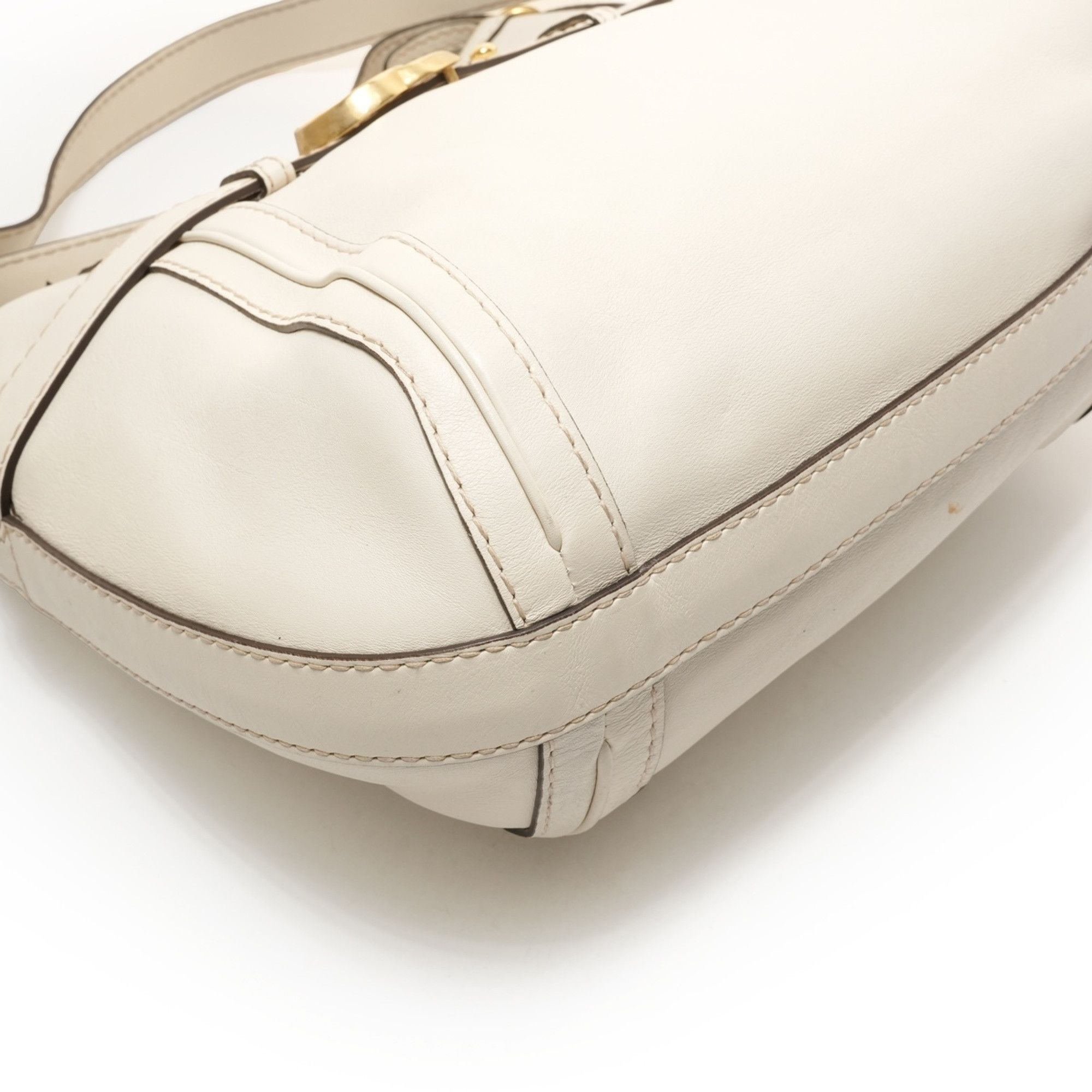 Gucci Gucci GG Marmont Leather Tote/Shoulder Bag, White, WS26426 Size ONE SIZE - 5 Thumbnail