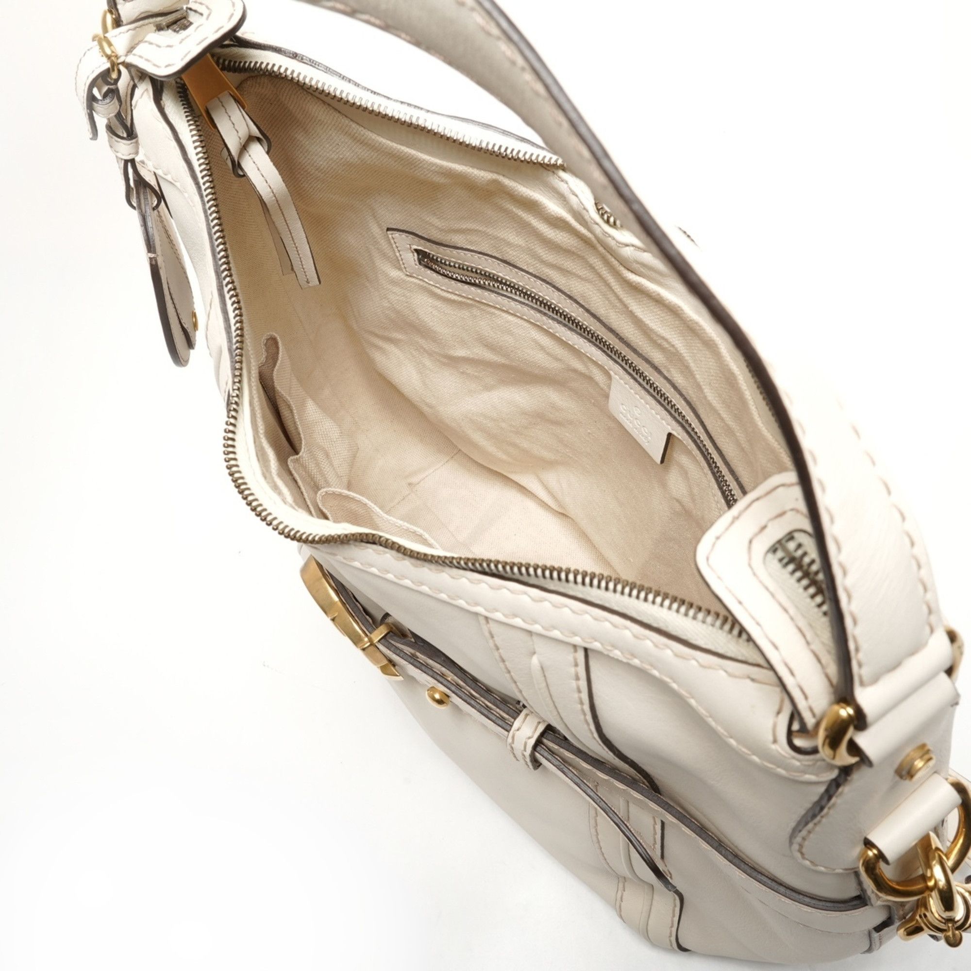 Gucci Gucci GG Marmont Leather Tote/Shoulder Bag, White, WS26426 Size ONE SIZE - 10 Thumbnail