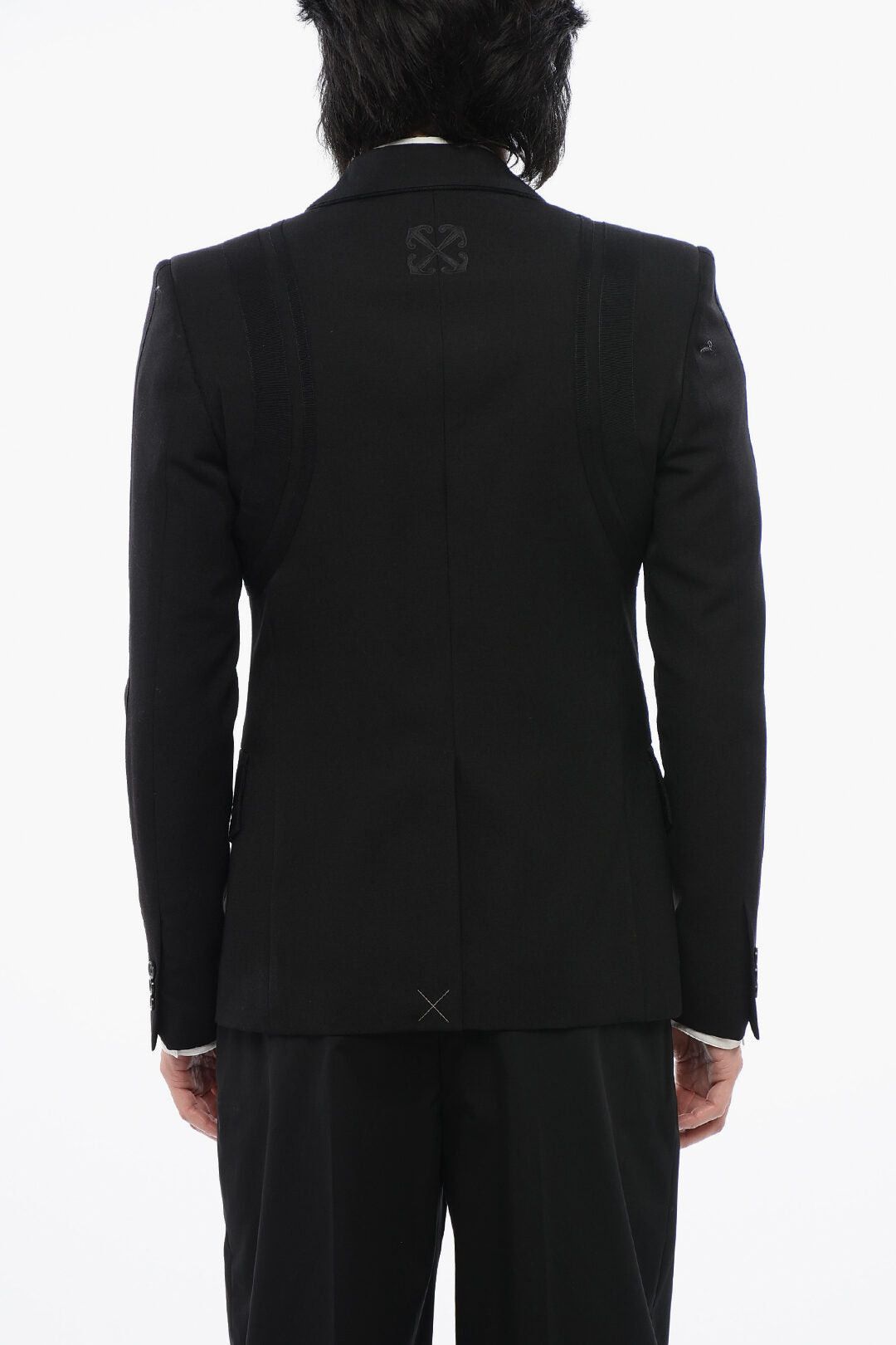 Off-White Virgin-Wool Blazer FORMAL VARS With Logo Patch Size US S / EU 44-46 / 1 - 2 Thumbnail