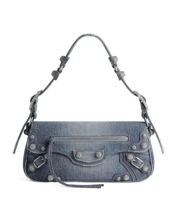 Balenciaga Denim Le Cagole Sling Bag with rhinestones Size ONE SIZE - 2 Thumbnail