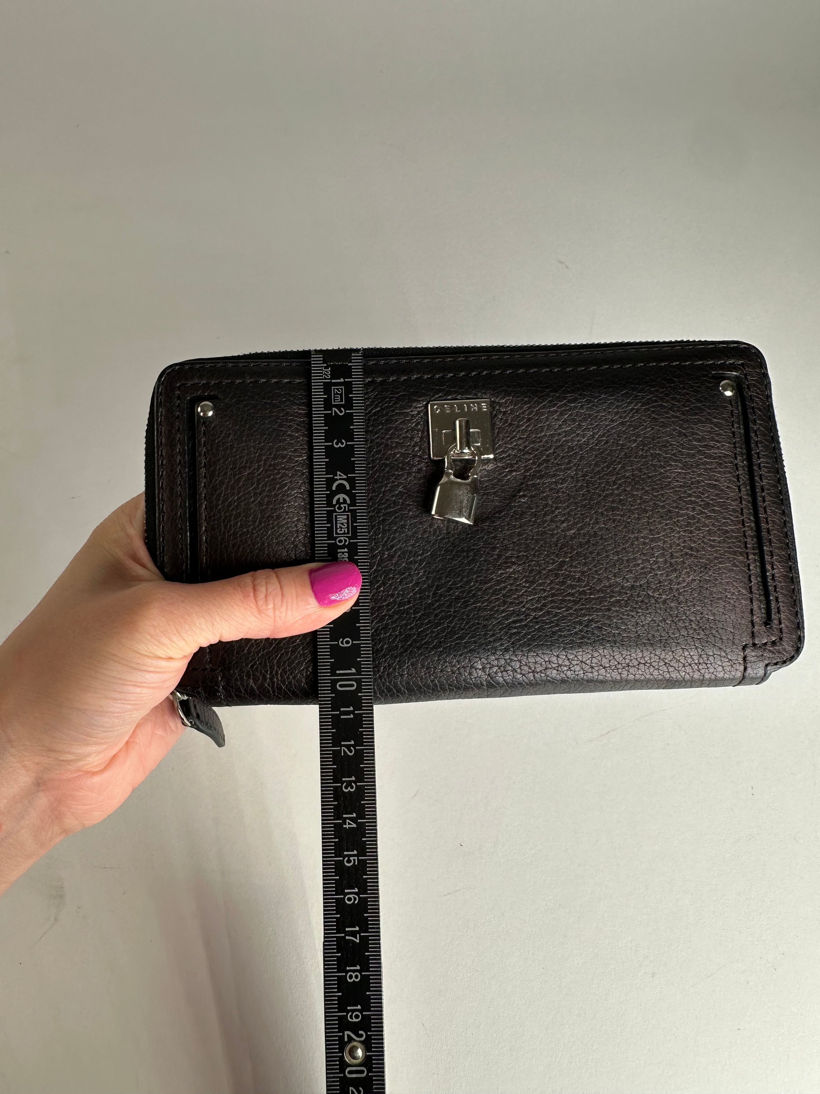Celine Vintage Paris Locked Long Zippy Wallet Bronze Size ONE SIZE - 8 Thumbnail