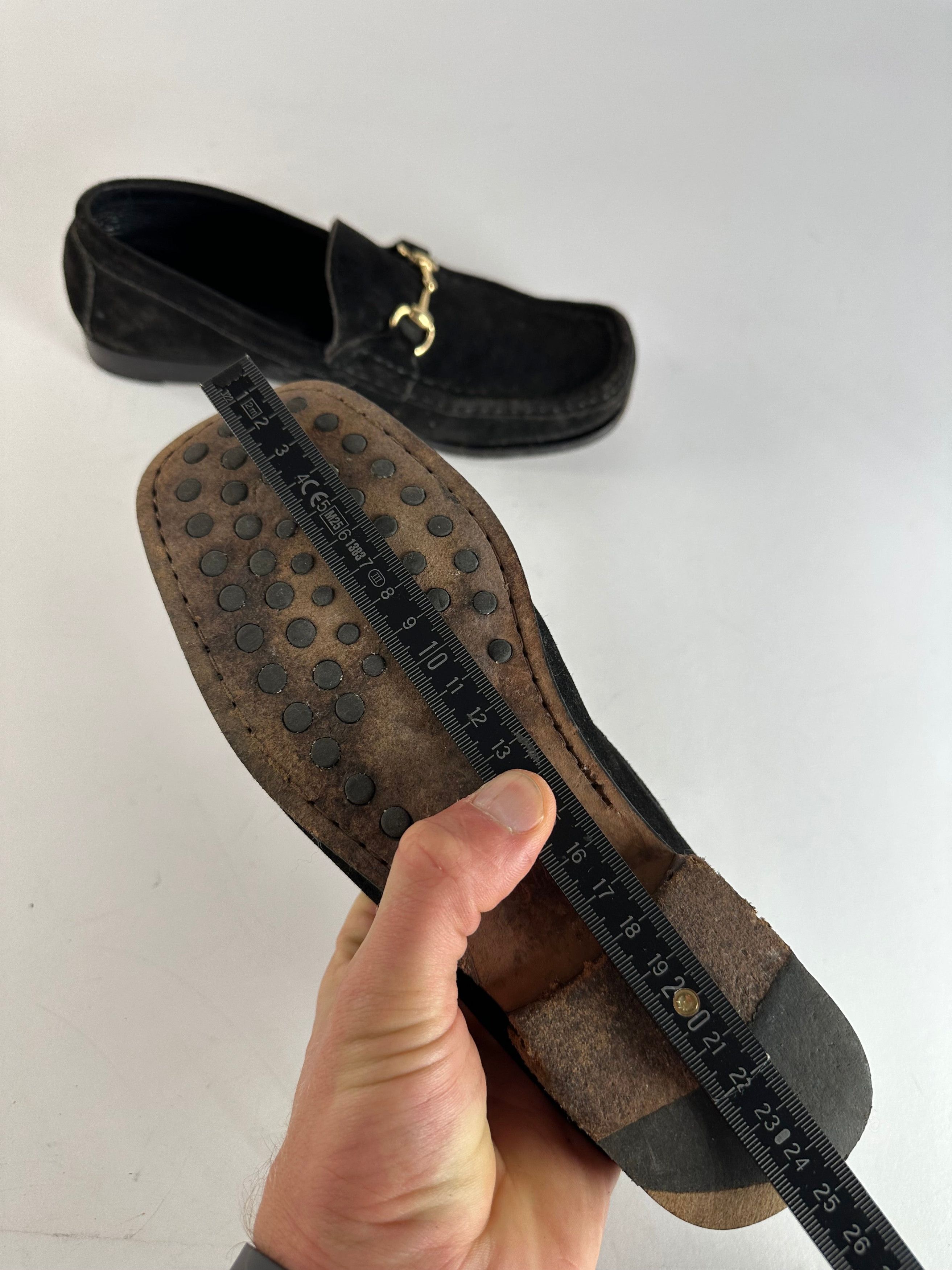 Gucci Vintage Horsebit Suede Loafer Black EU37,5 Size US 6 / IT 36 - 8 Thumbnail