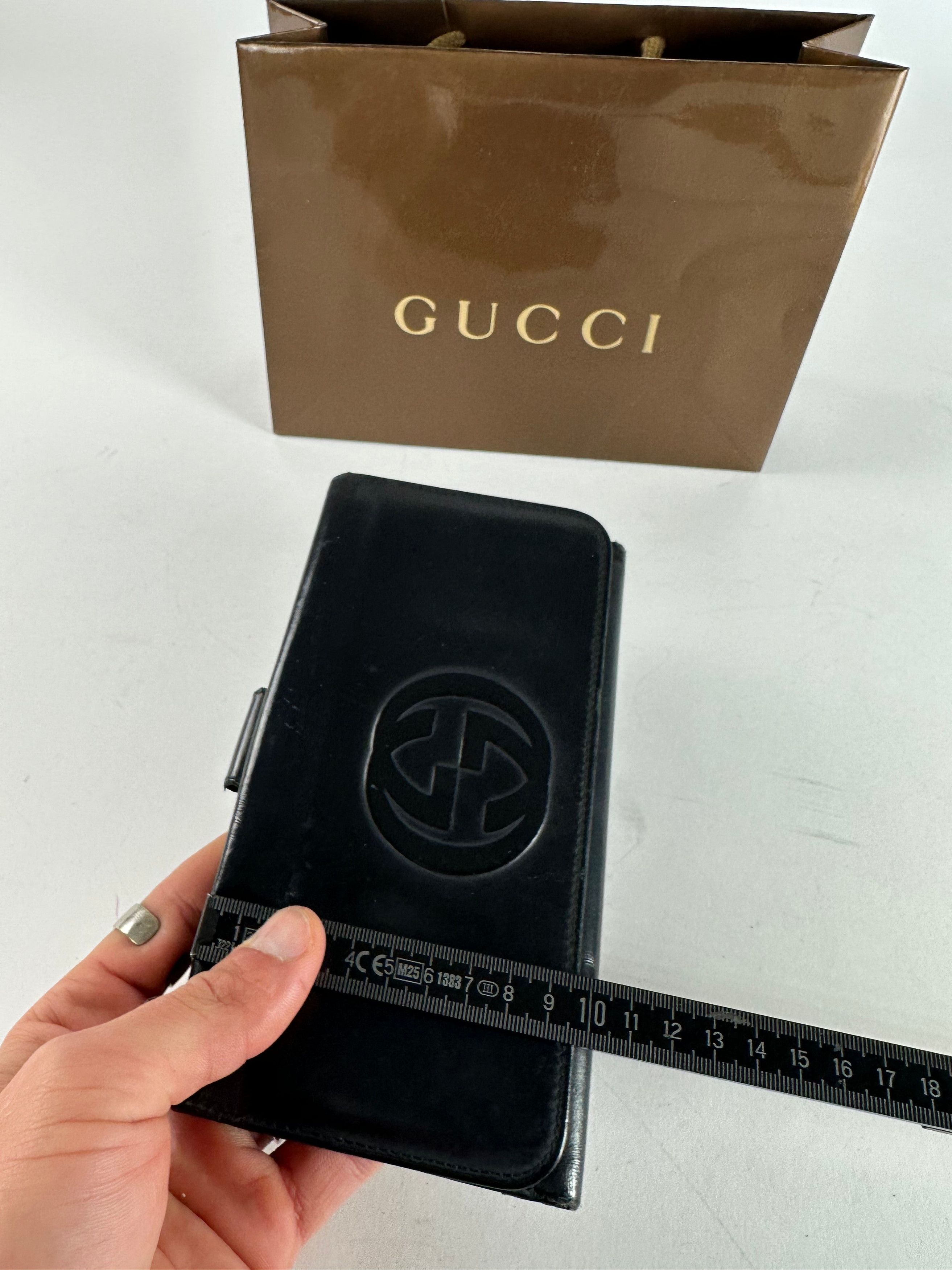 Gucci Vintage GG Long Patent Leather Wallet Black Size ONE SIZE - 8 Thumbnail