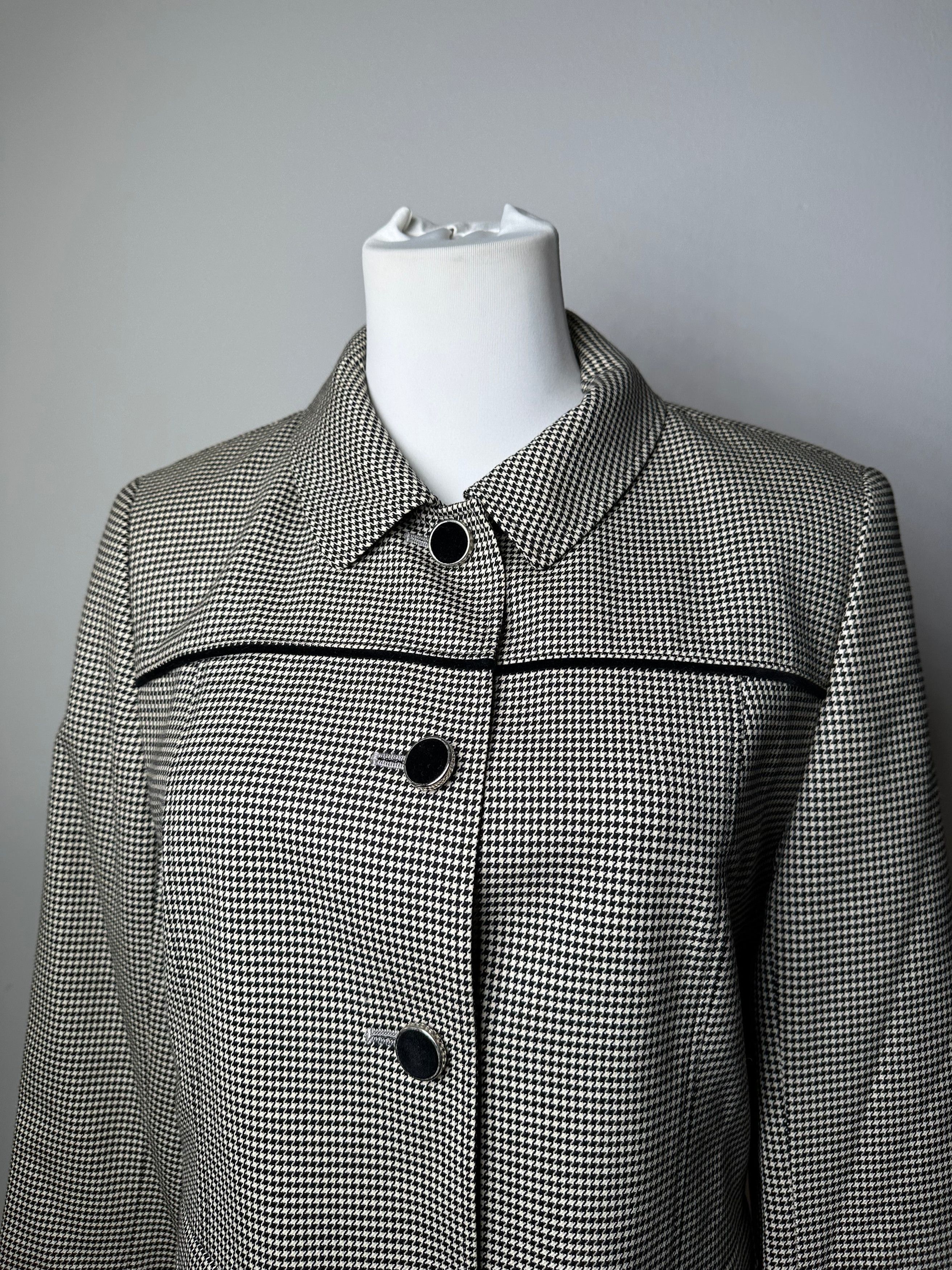 Courreges Vintage Wool Checked Blazer / Grey Black M Size S / US 4 / IT 40 - 12 Thumbnail