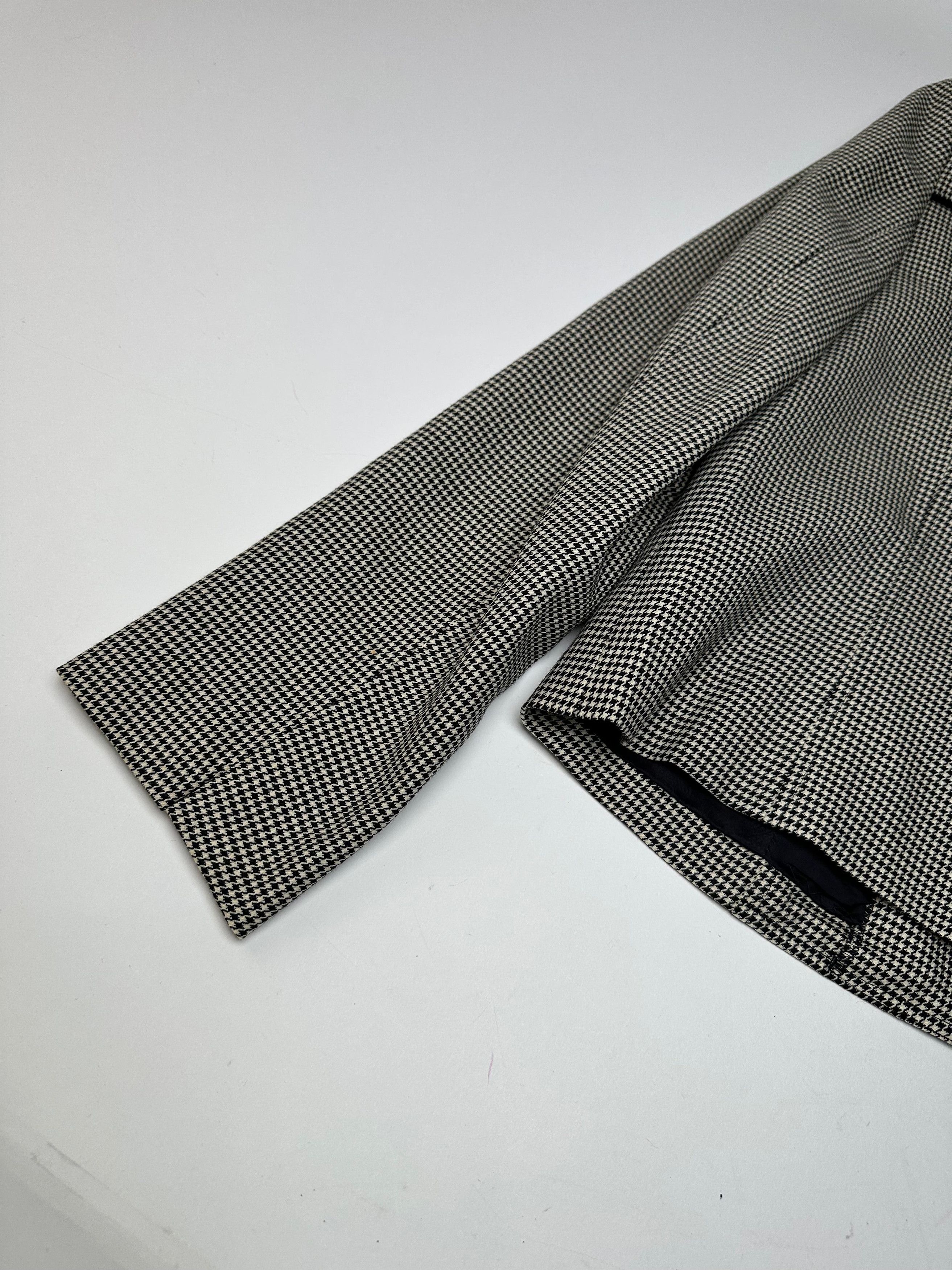 Courreges Vintage Wool Checked Blazer / Grey Black M Size S / US 4 / IT 40 - 9 Thumbnail