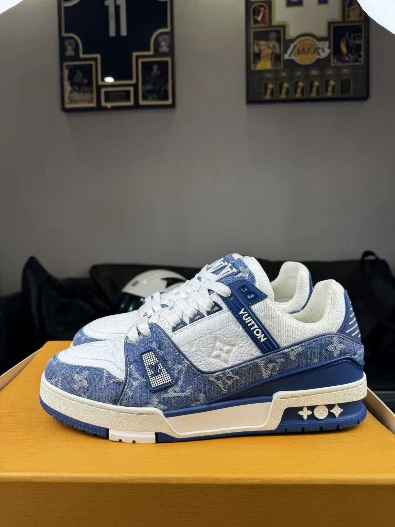 Louis Vuitton Louis Vuitton Training Denim Blue Lowtop Sneakers 7.5 Men Size US 7.5 / EU 40-41 - 3 Thumbnail