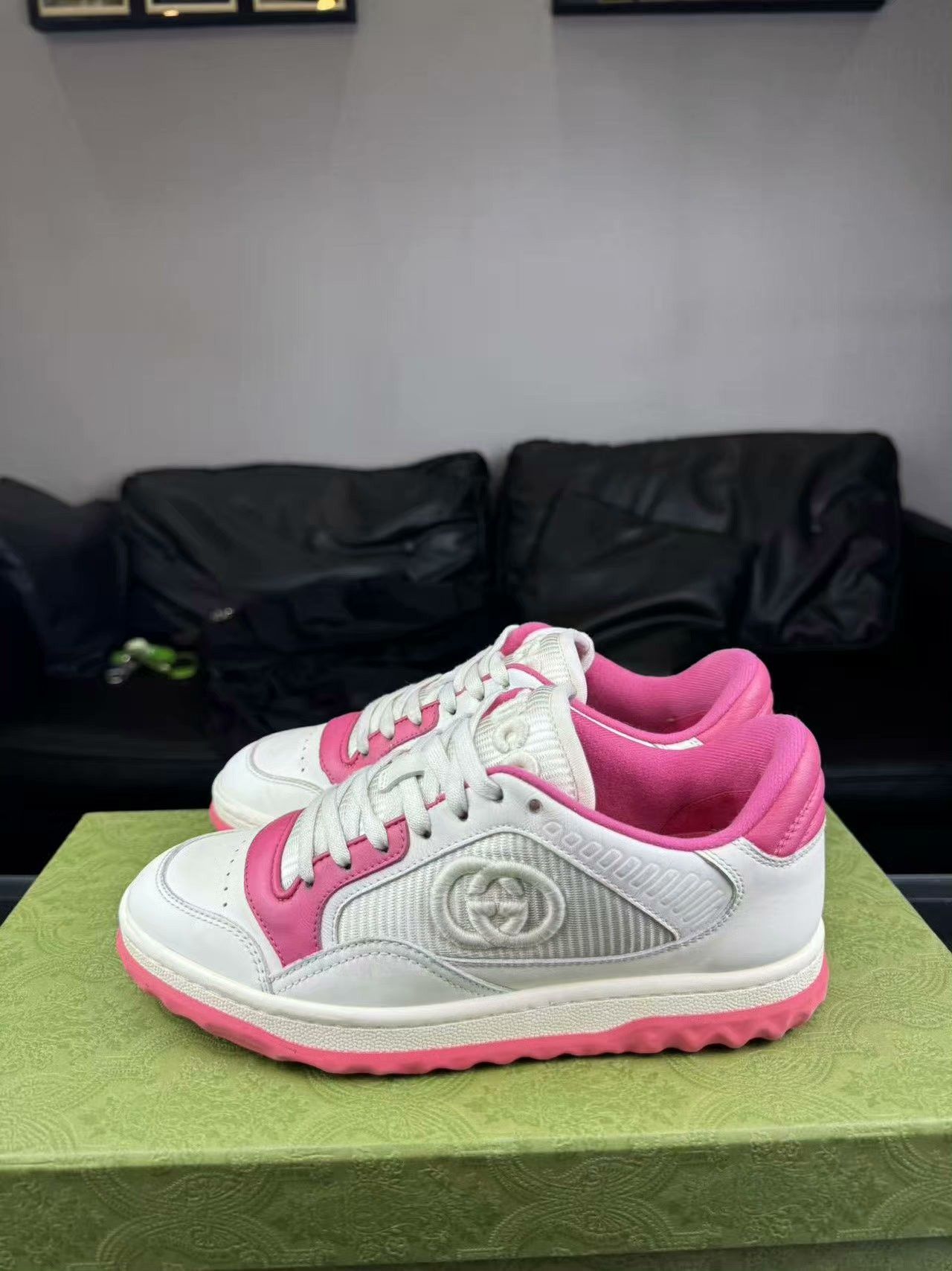 Gucci Gucci Pink Lowtop Sneakers us_5 Women Size US 5 / IT 35 - 7 Thumbnail